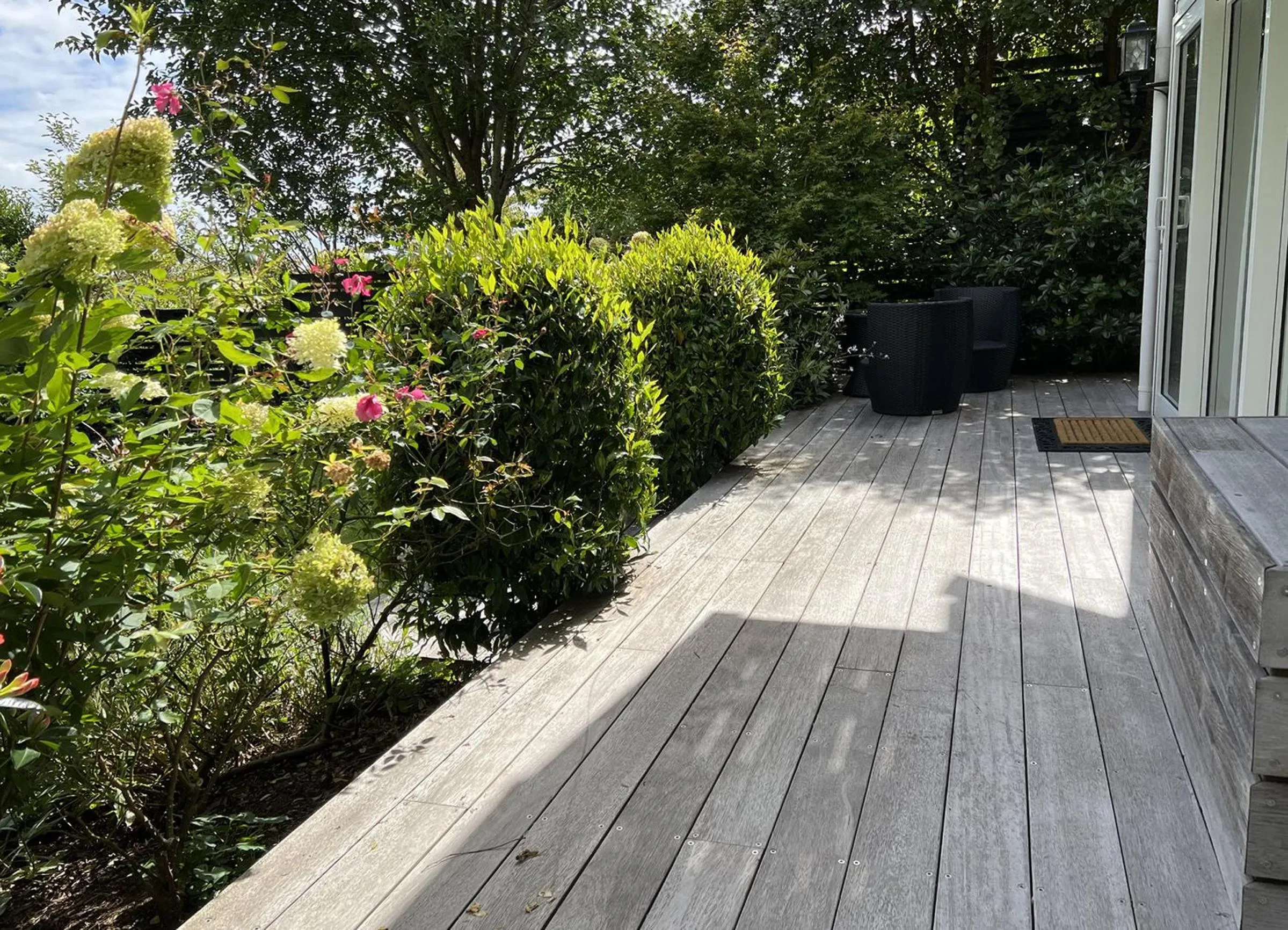 Patio in Treghan Luxury Lodge