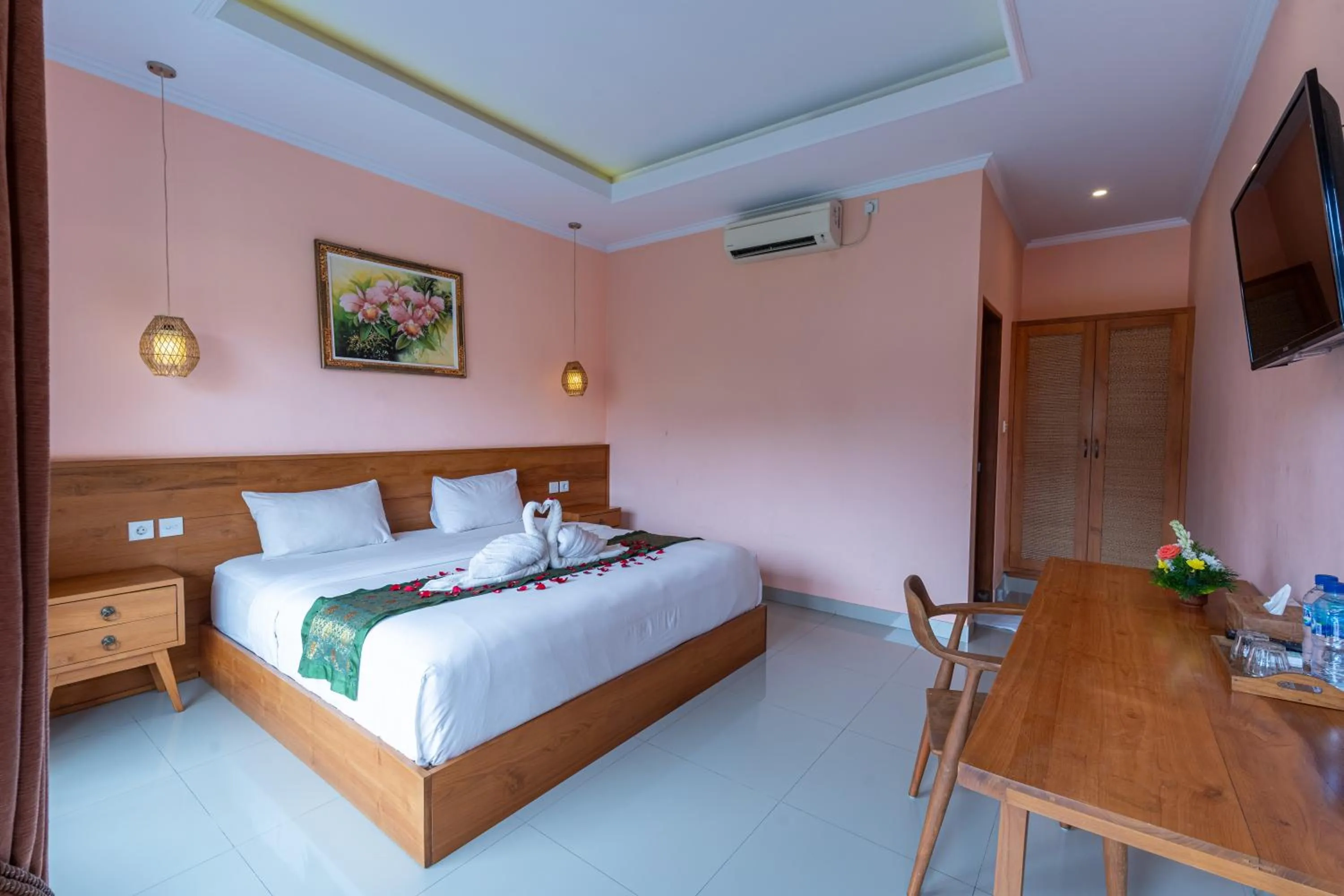 Photo of the whole room, Bed in Astana House