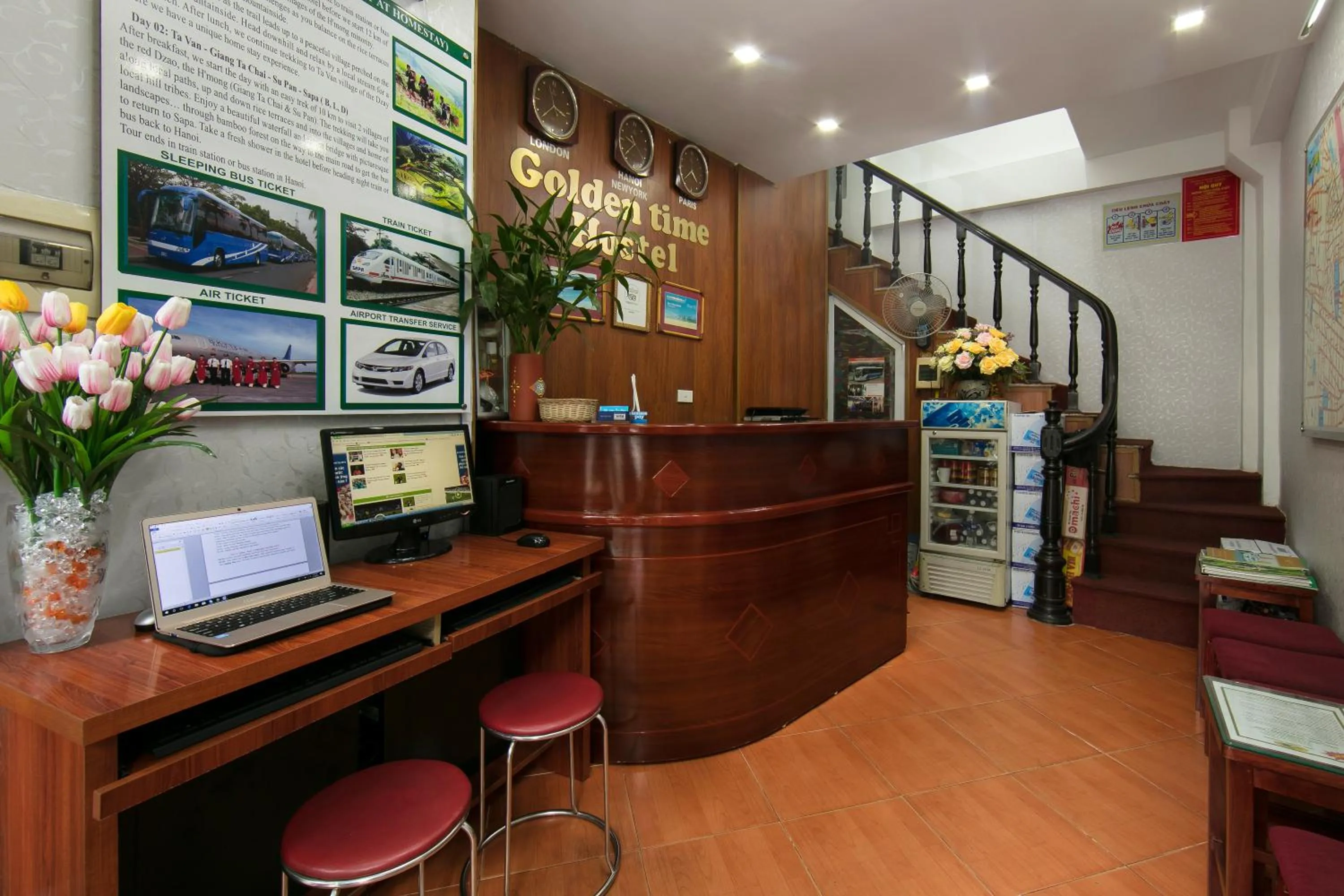 Communal lounge/ TV room in golden time hostel