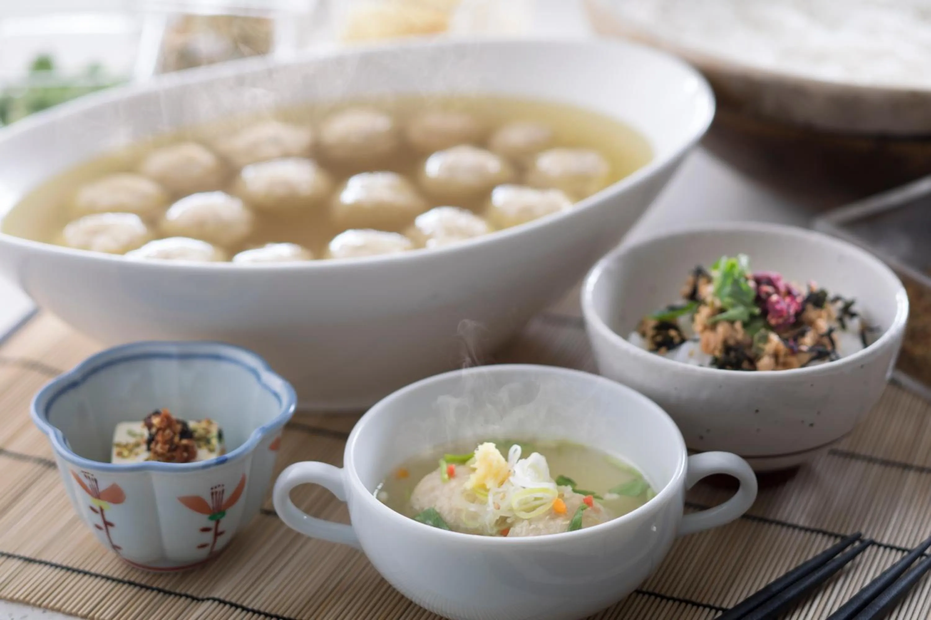 Buffet breakfast in Fuji View Hotel