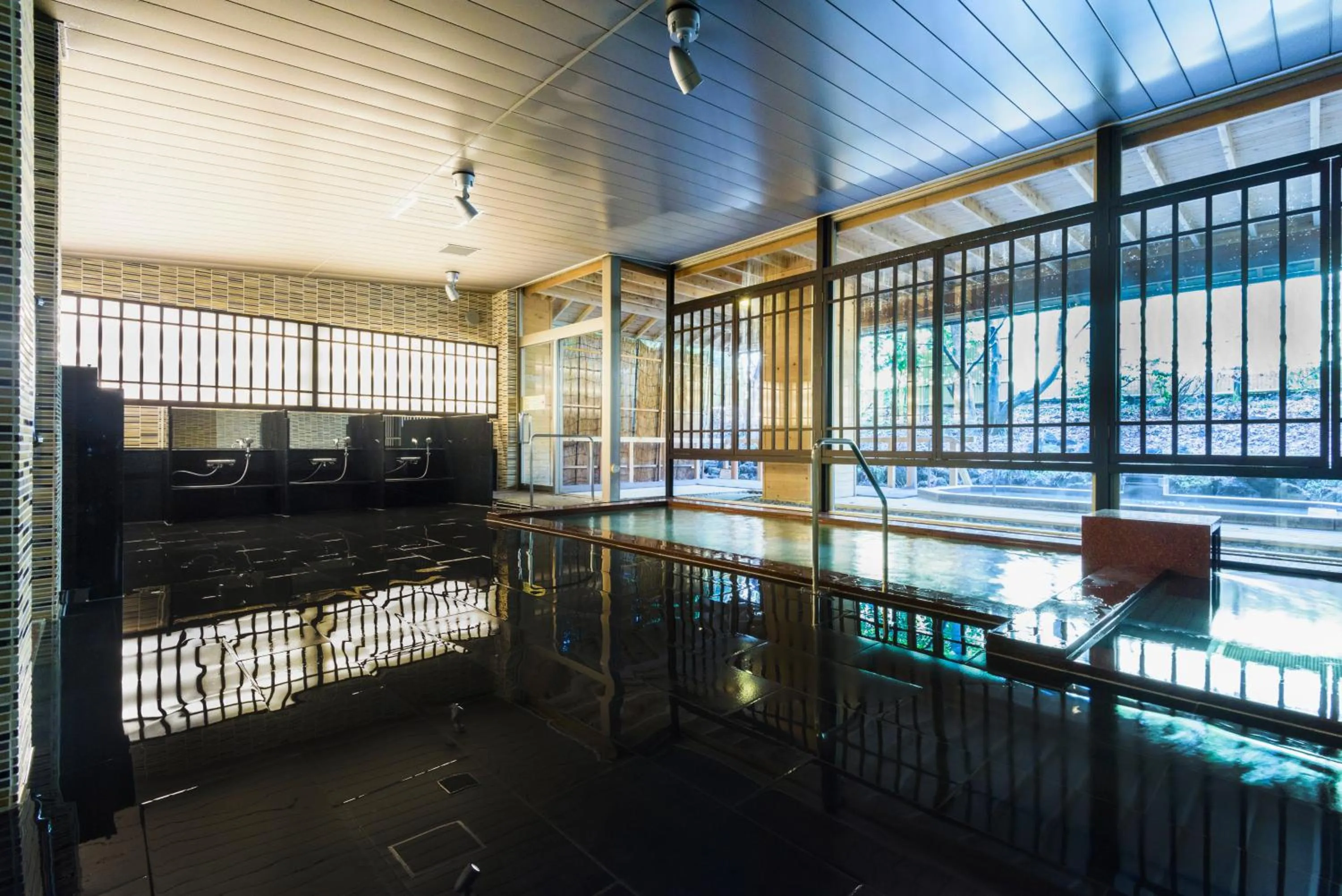 Hot Spring Bath in Fuji View Hotel