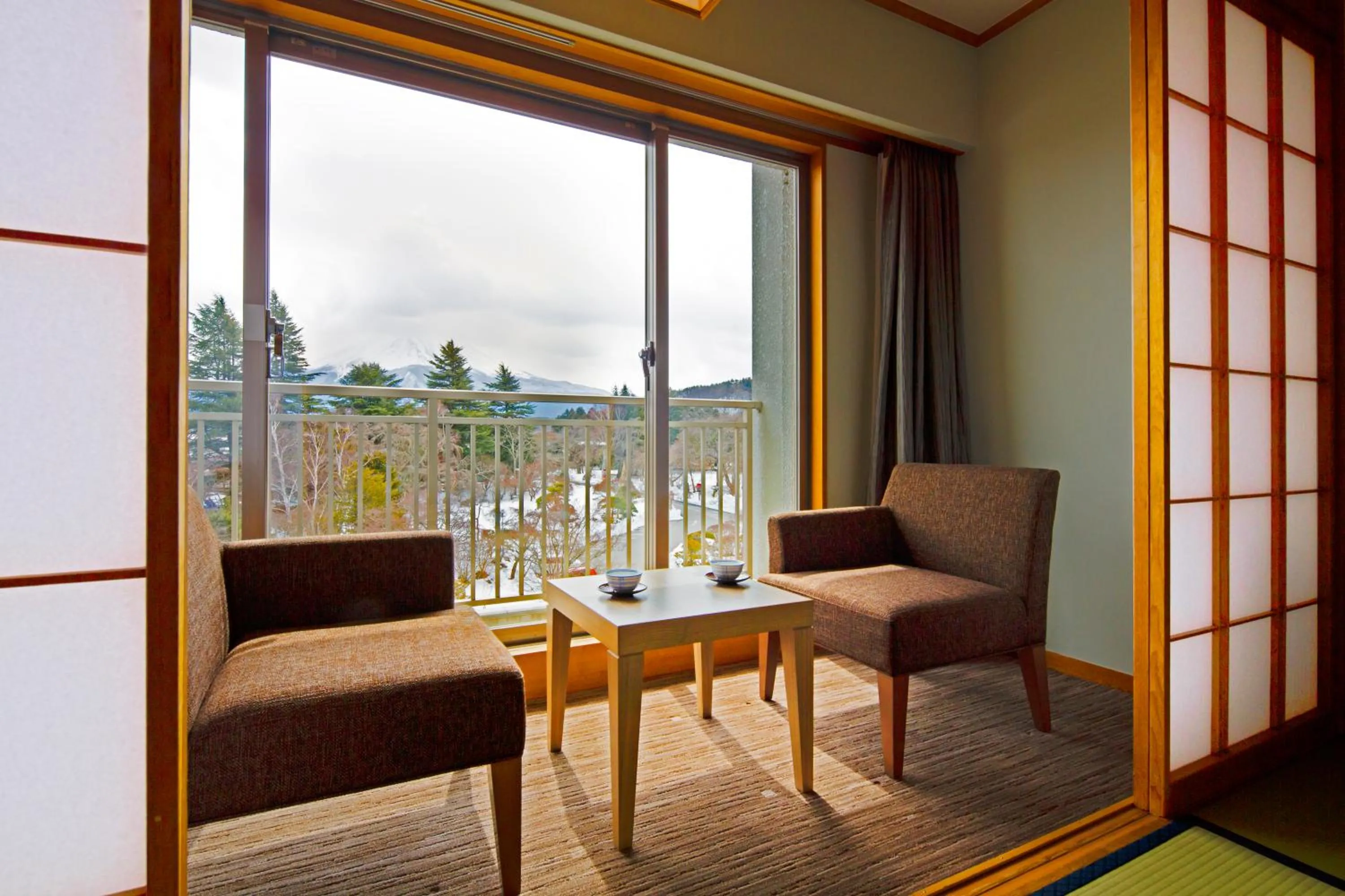 Seating area in Fuji View Hotel