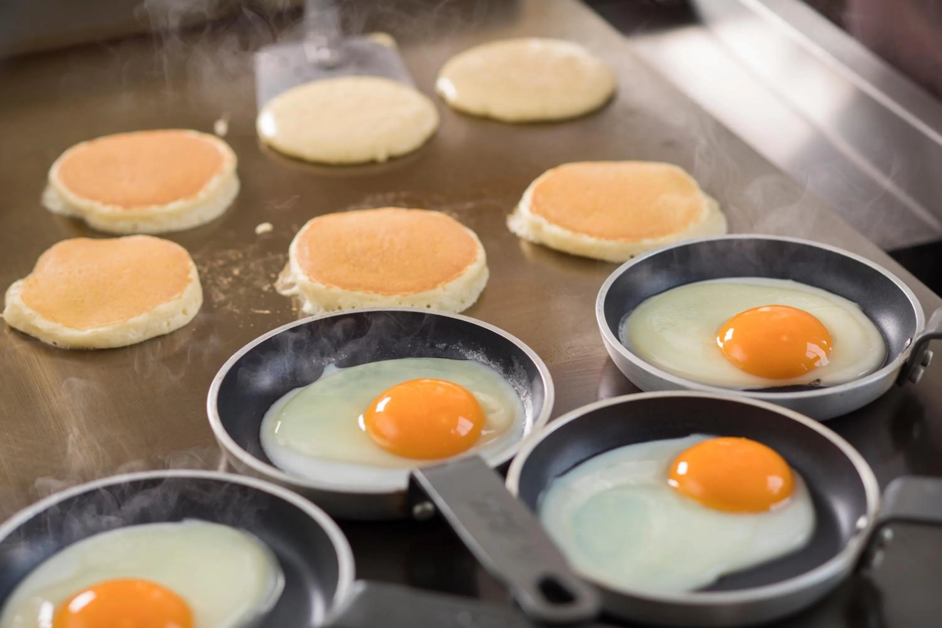 Buffet breakfast in Fuji View Hotel