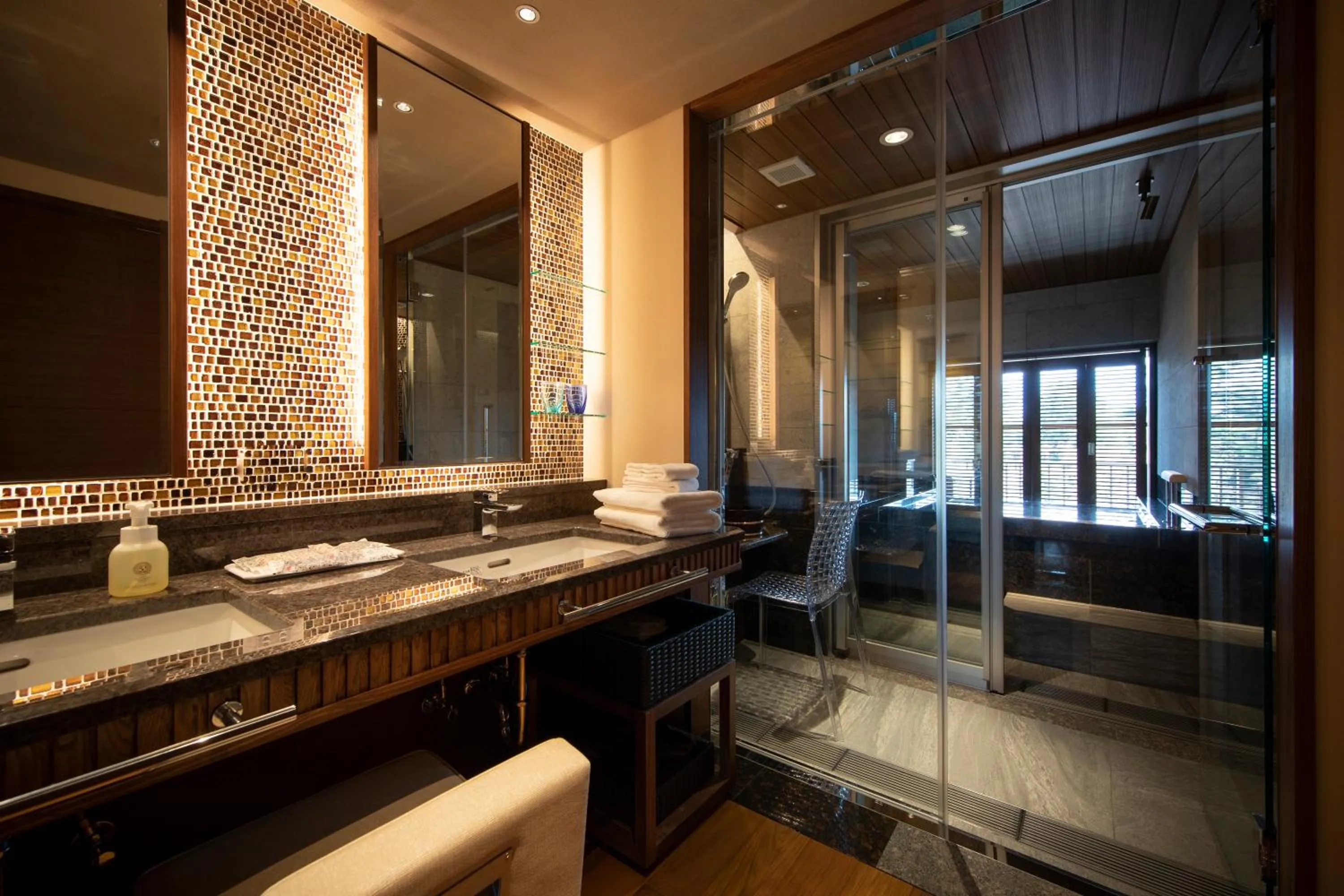 Hot Spring Bath in Fuji View Hotel