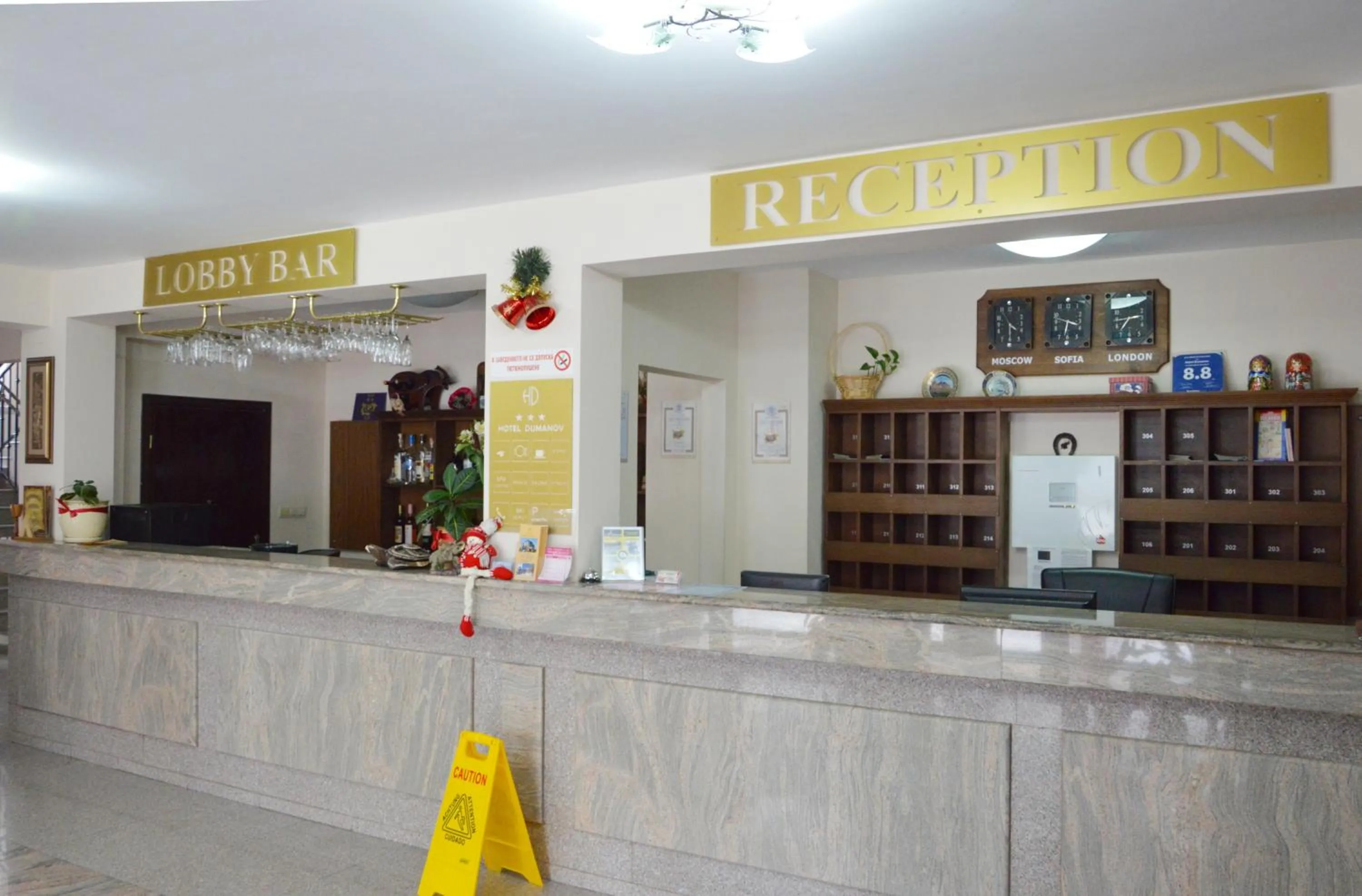 Lobby or reception in Hotel Dumanov