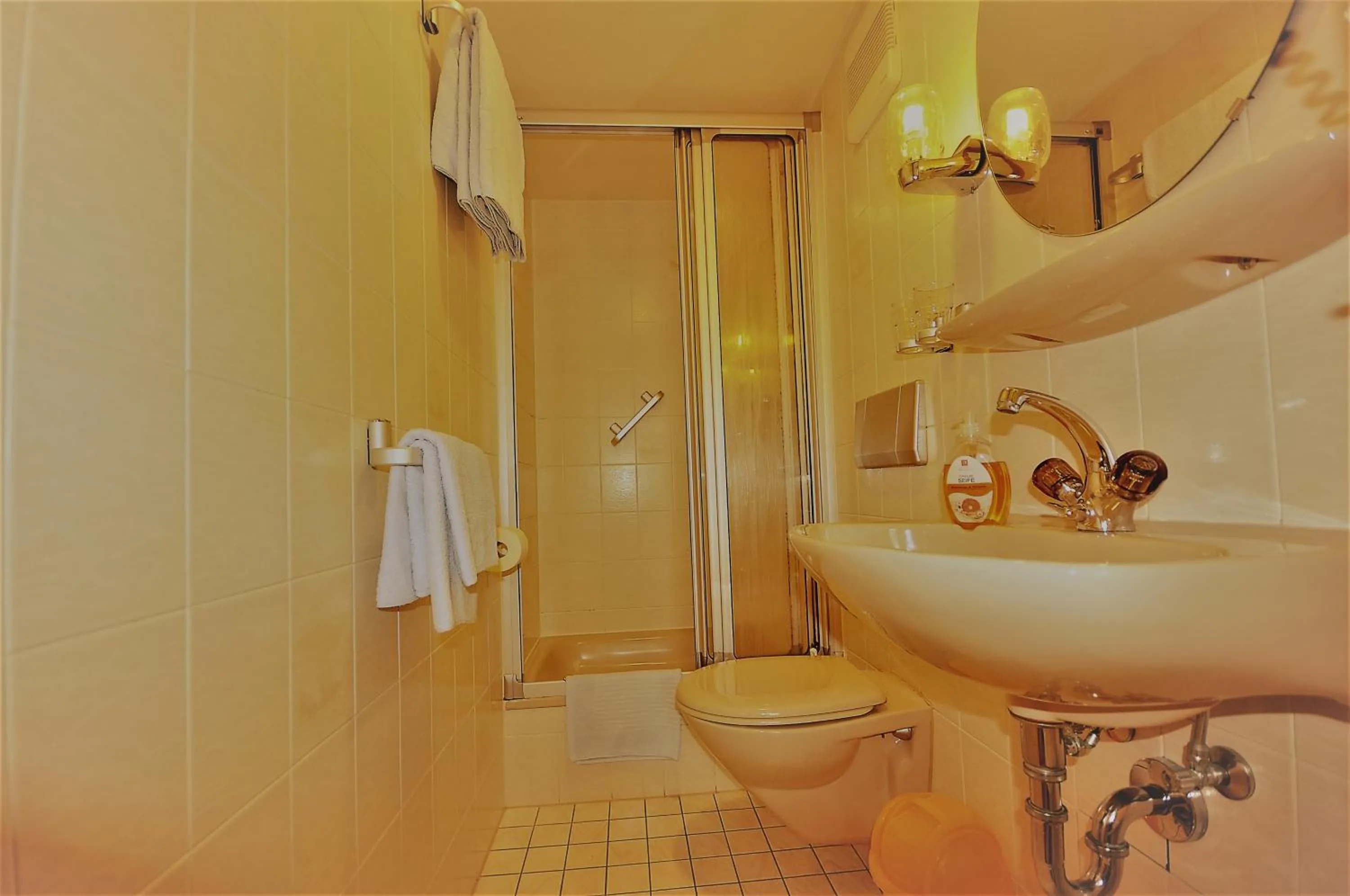 Shower in Pension Klette