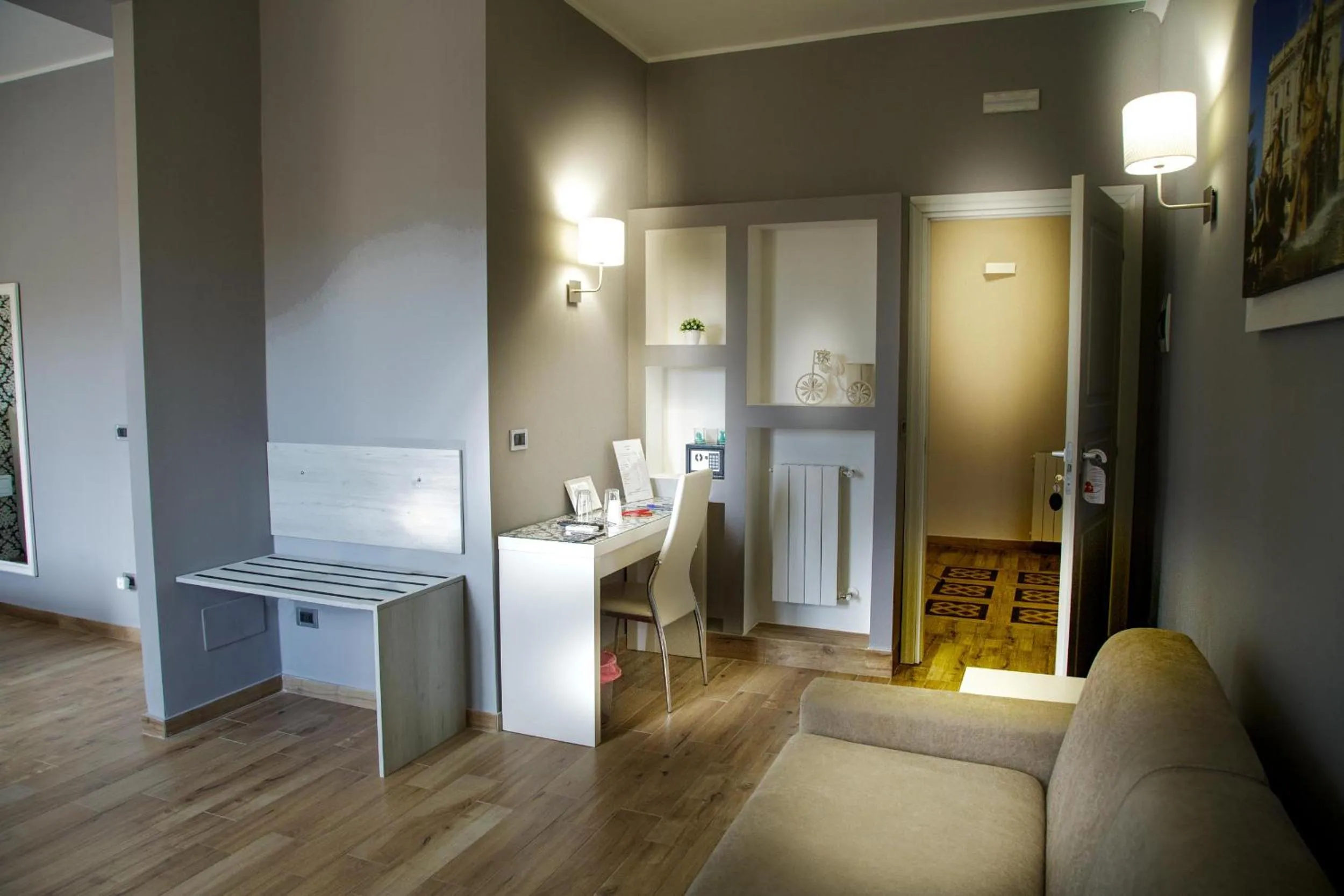 Living room in Home Syrakos B&B