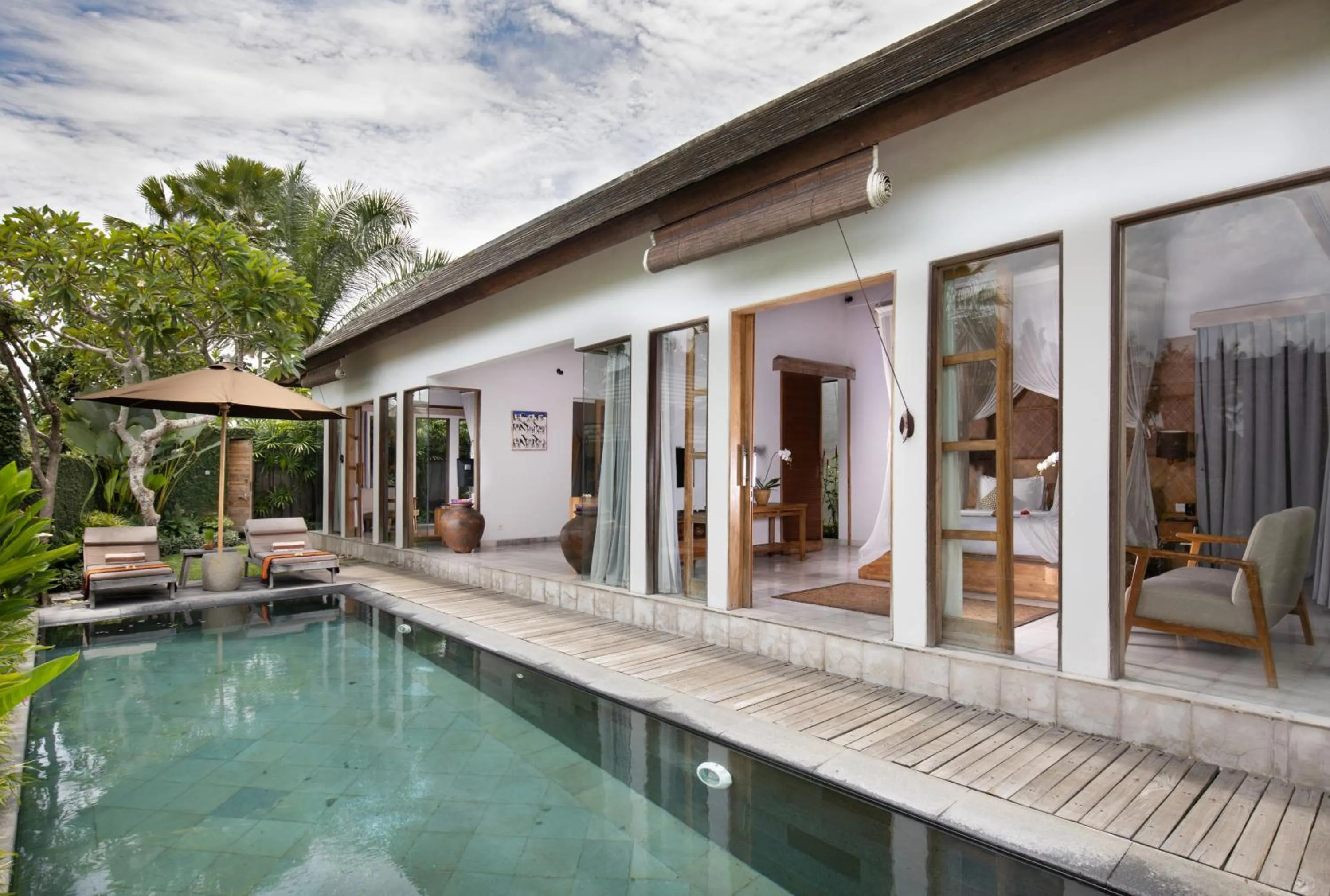 Pool view in Villa Kayu Lama