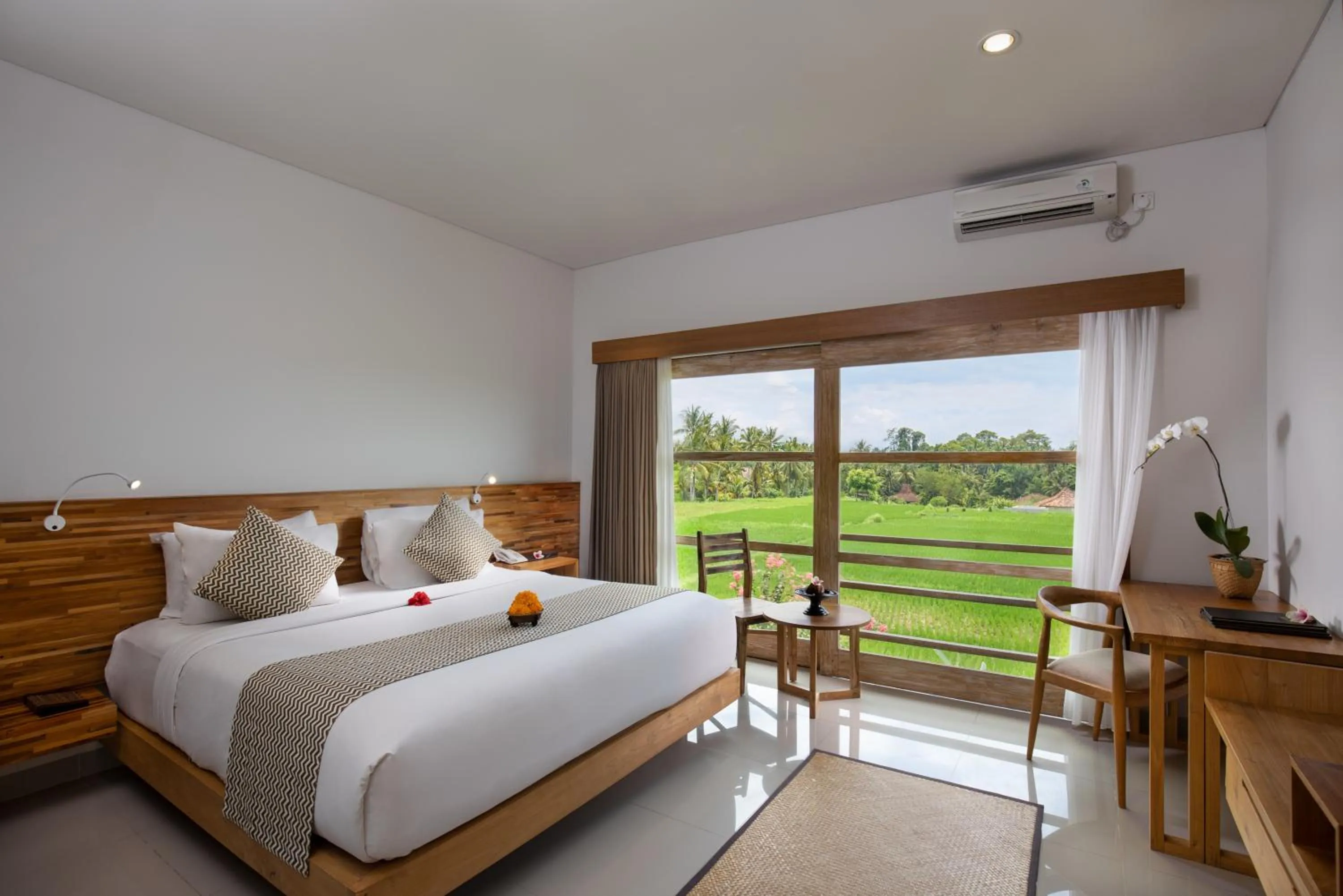 Natural landscape, Bed in Villa Kayu Lama