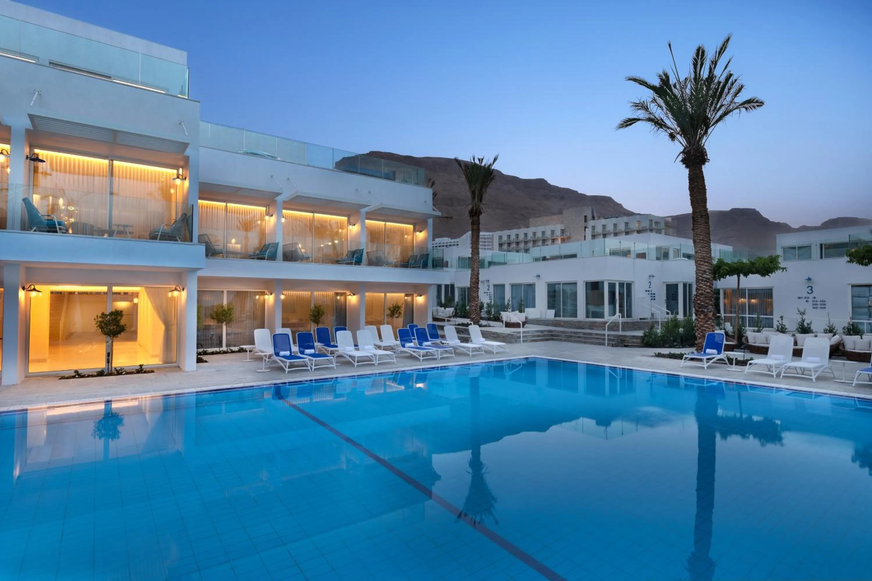 Swimming pool in Herbert Samuel Milos Dead Sea