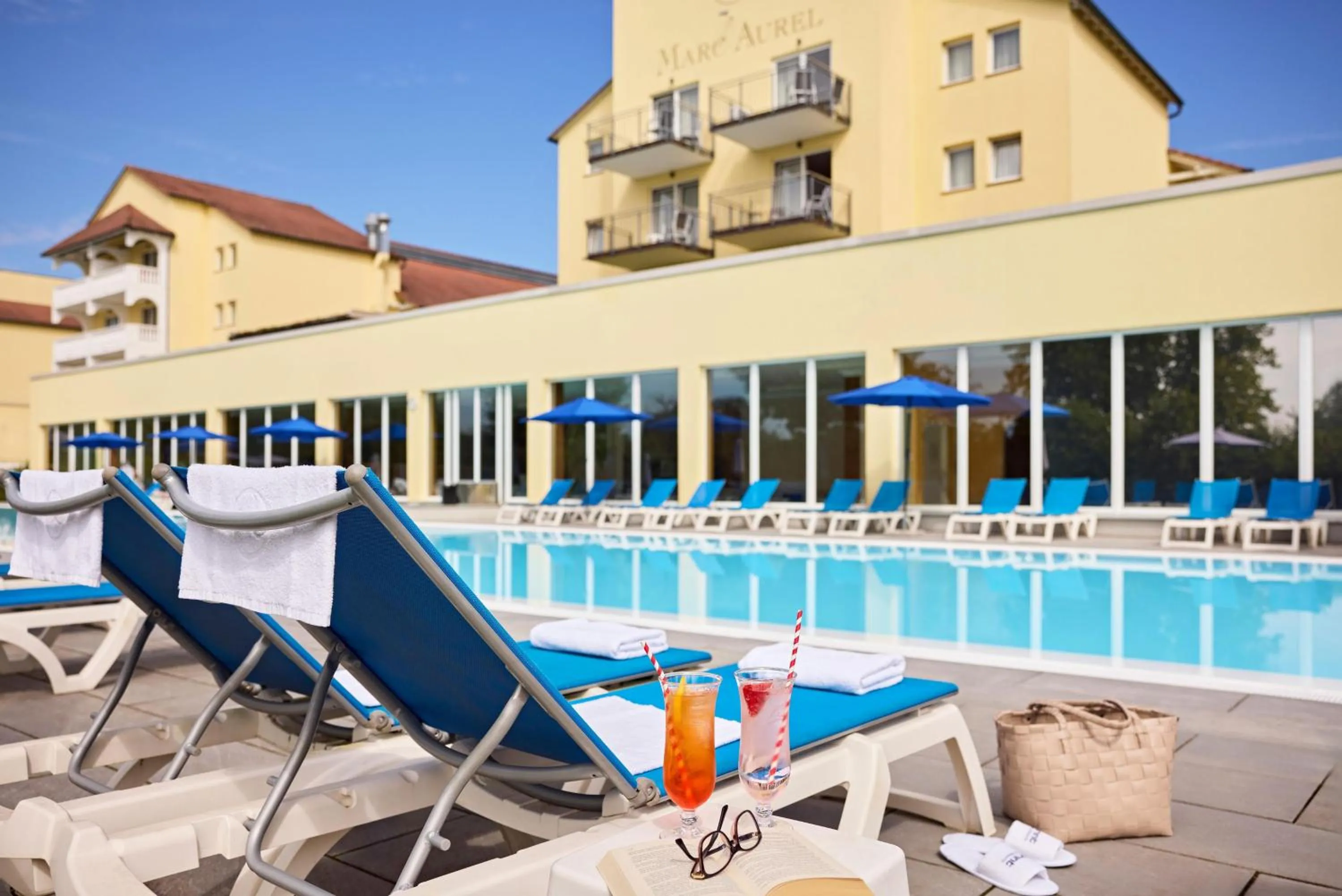 Pool view in Dorint MARC AUREL Spa & Golf Resort