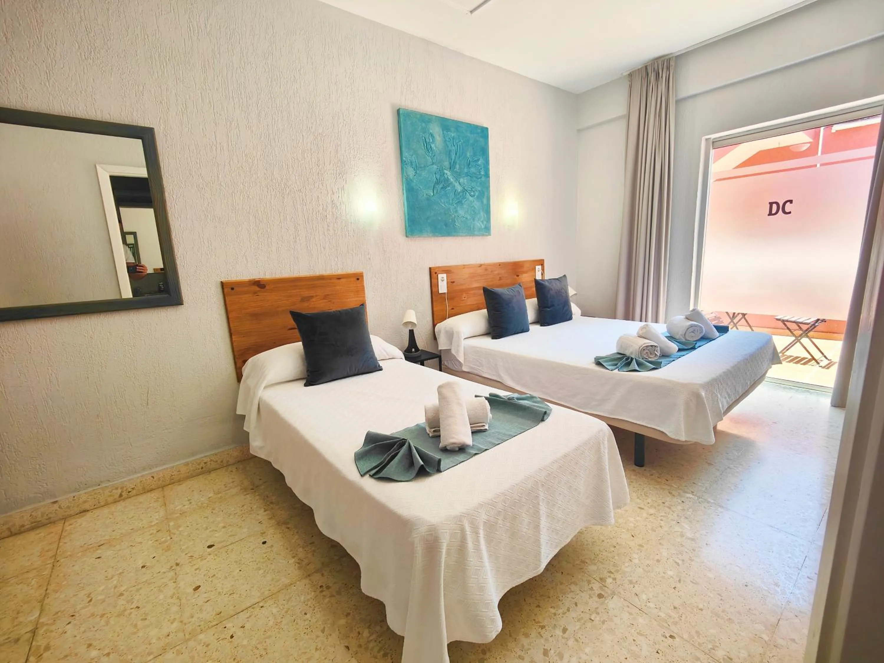 Bed in Hotel Don Cándido