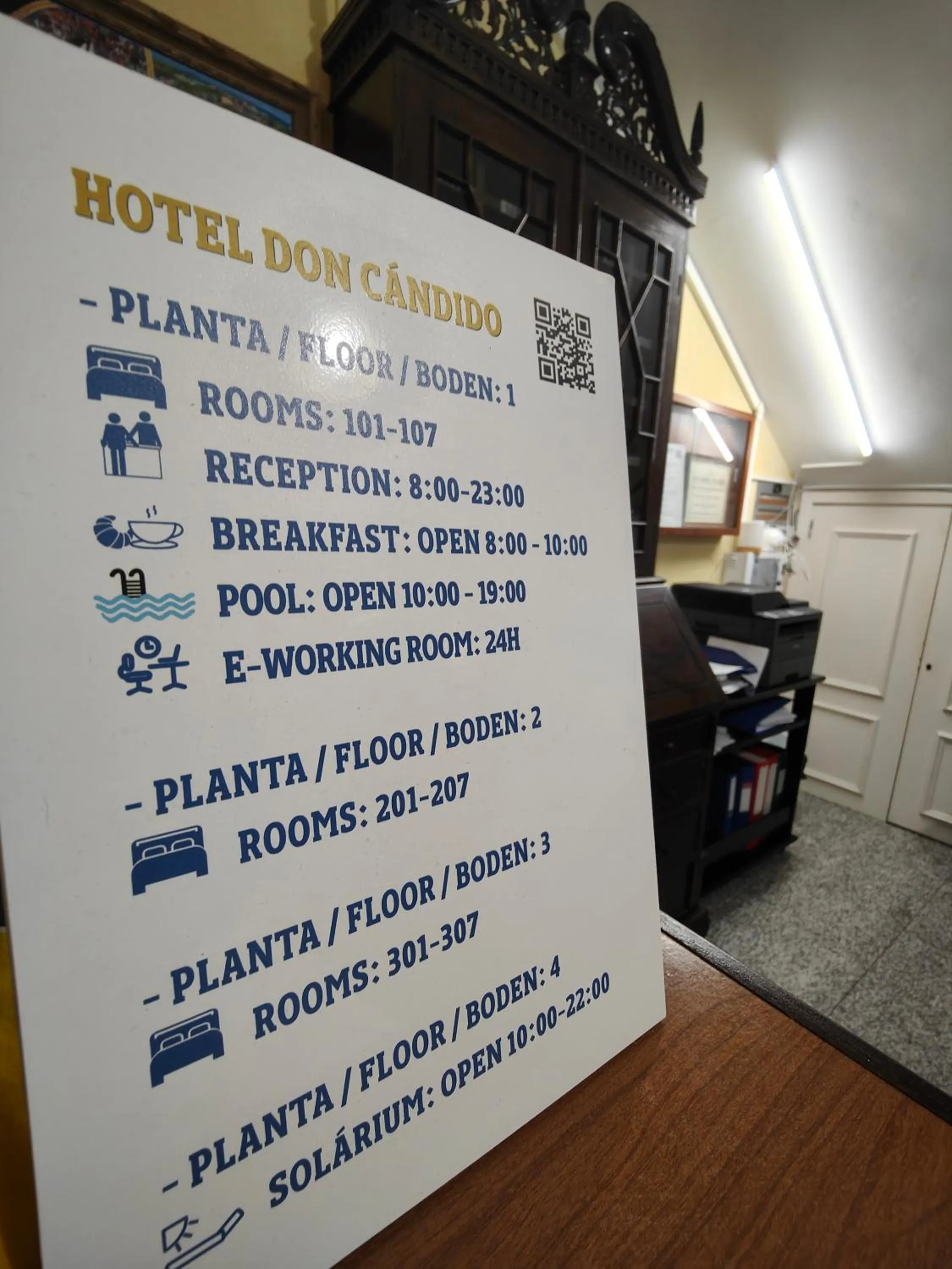 Floor plan in Hotel Don Cándido