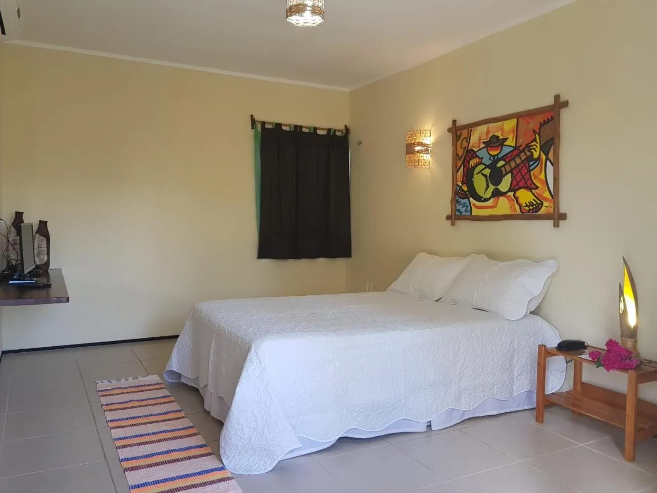 Bed in Pousada Coqueiro Beach