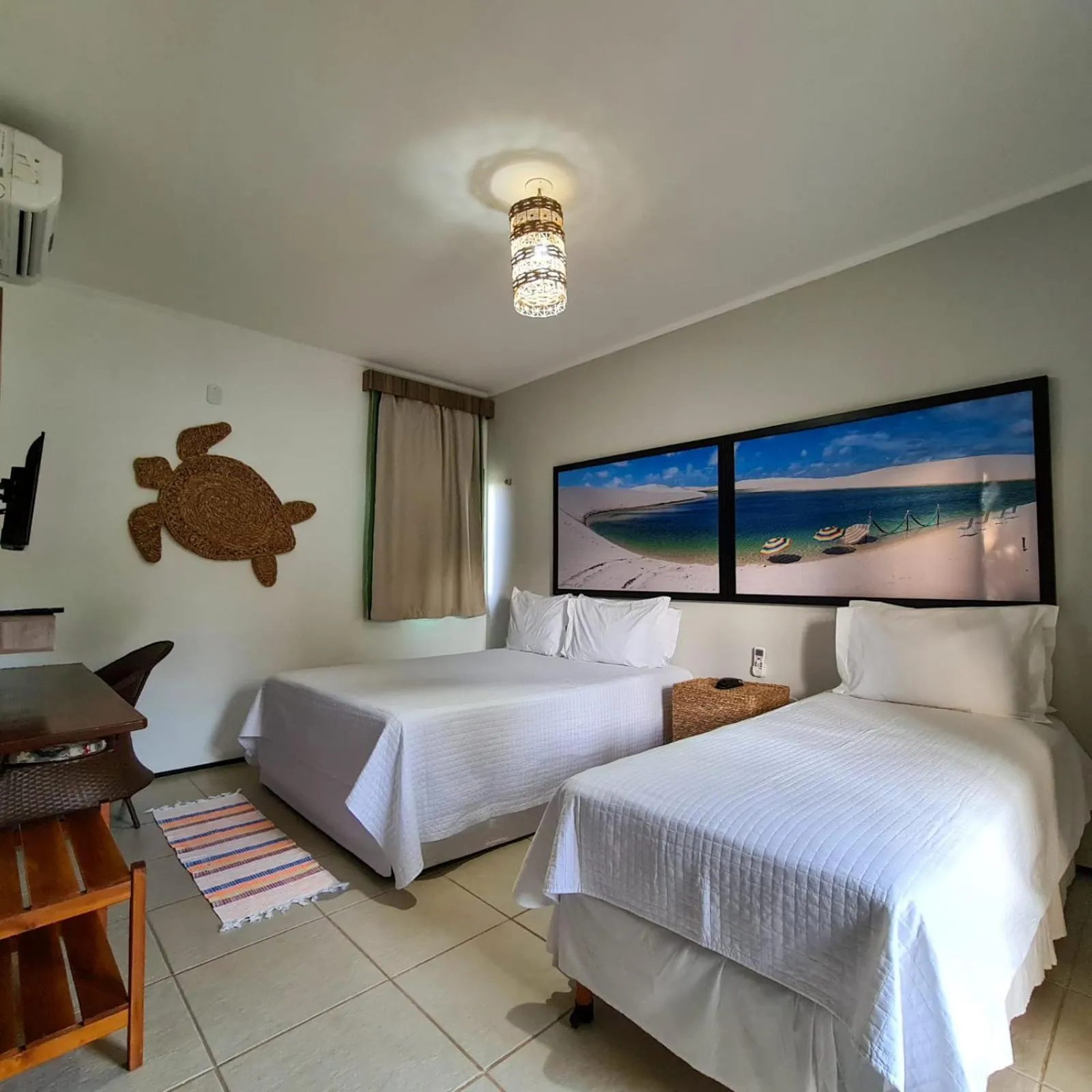 Bed in Pousada Coqueiro Beach