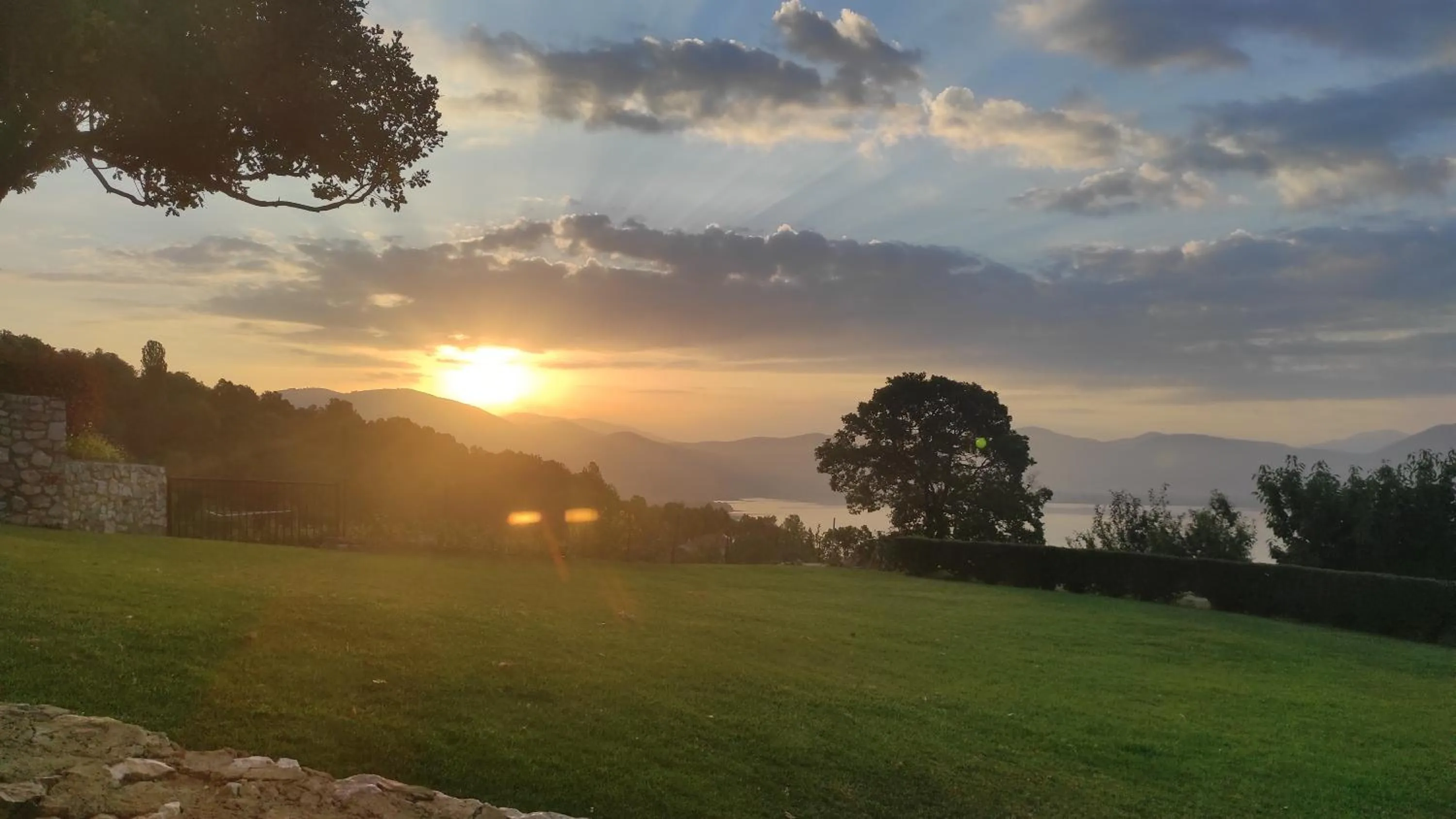 Sunset in Enastron View Hotel