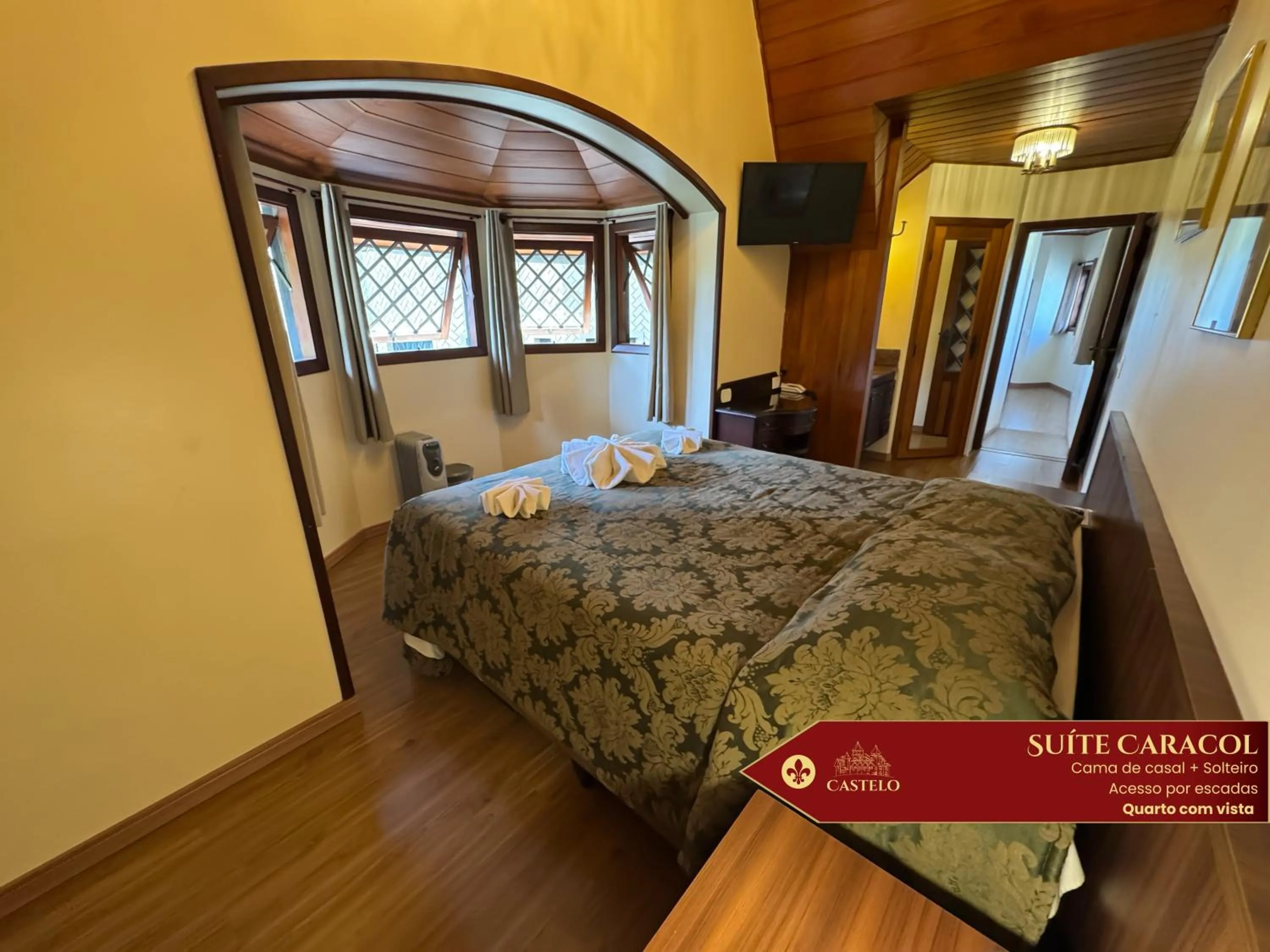 Bedroom, Bed in Hotel Castelo Nacional Inn Campos do Jordão