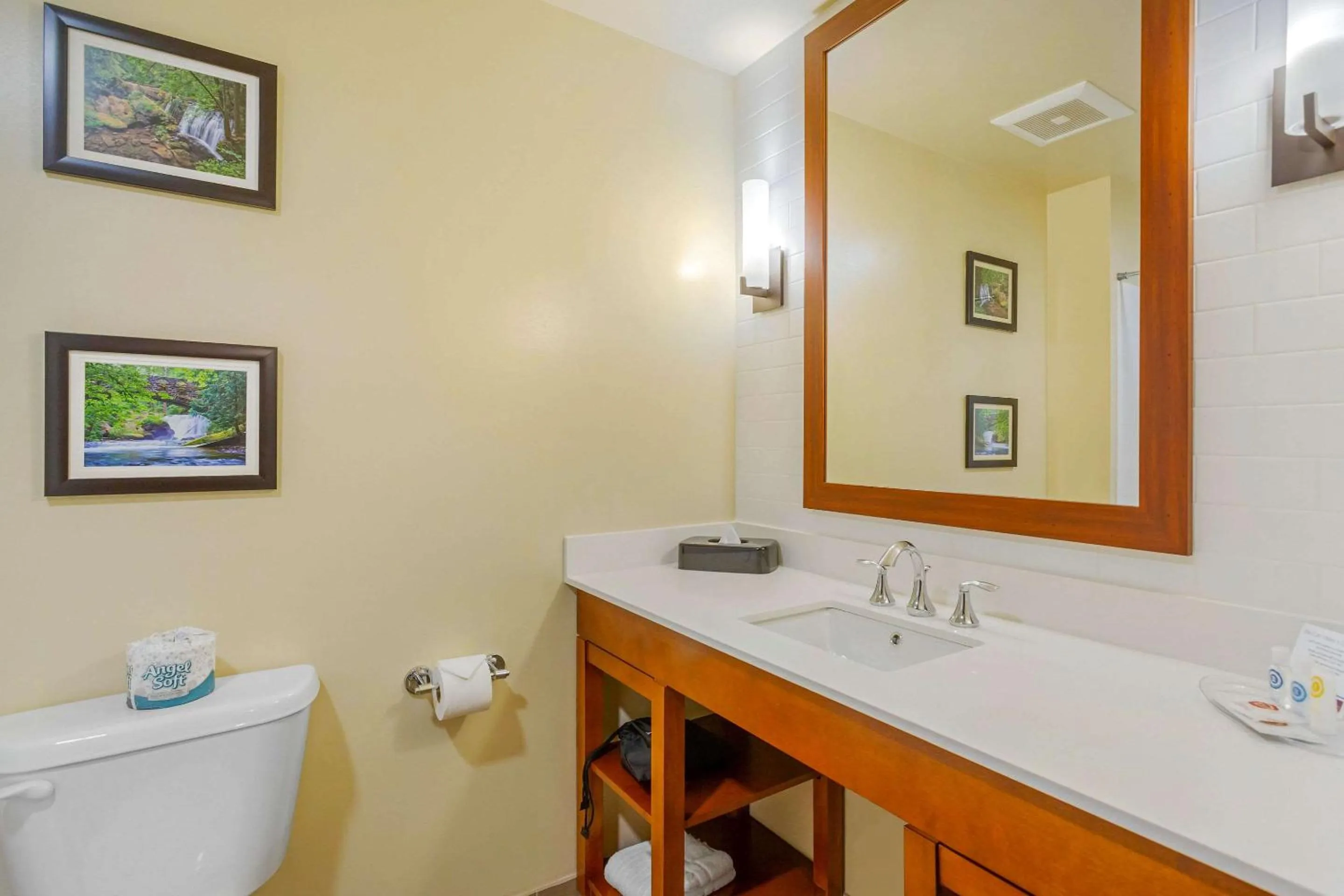 Bedroom in Comfort Suites Burlington near I-5