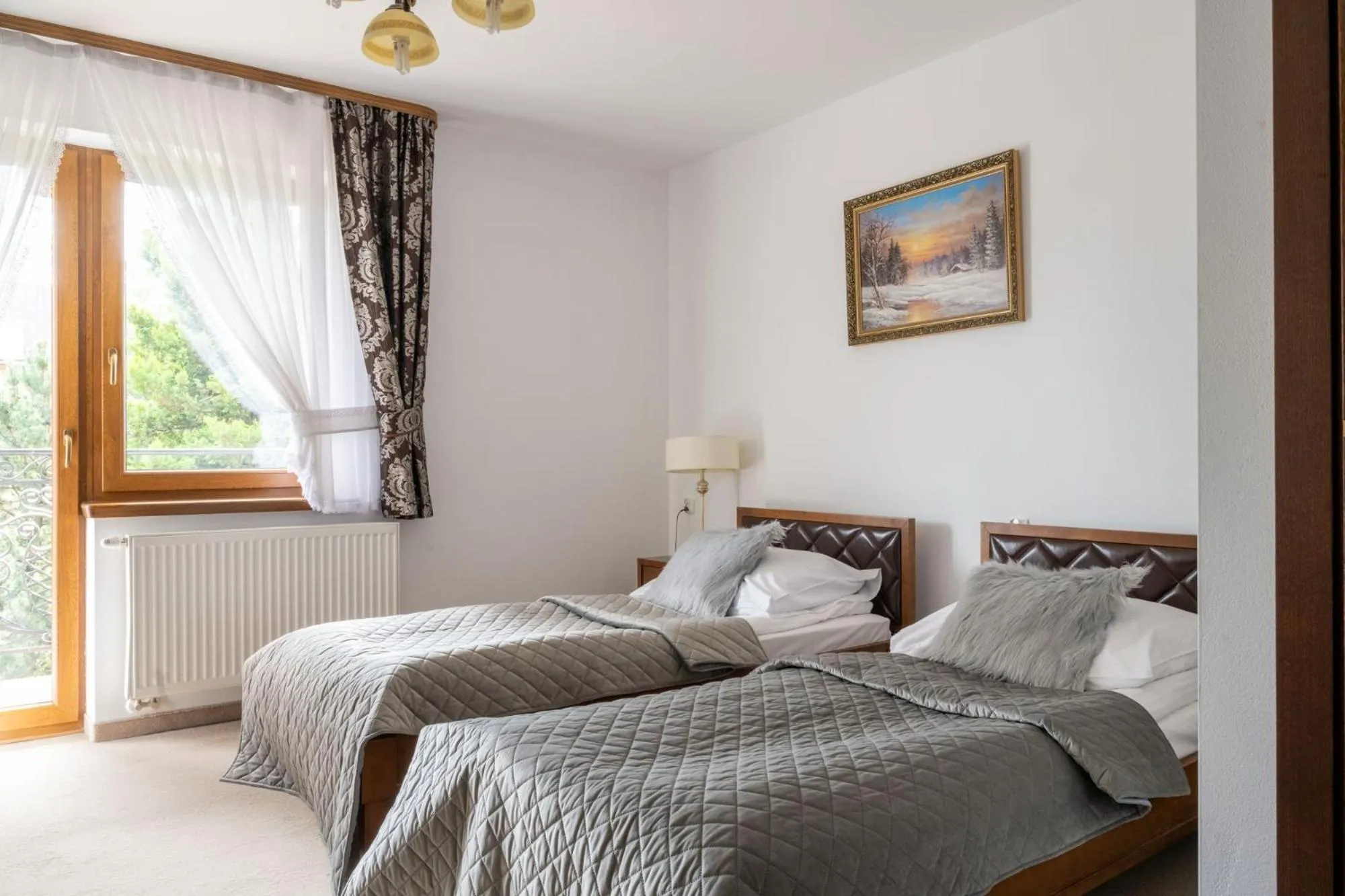 Bed in Sądelski Dwór Medical & SPA