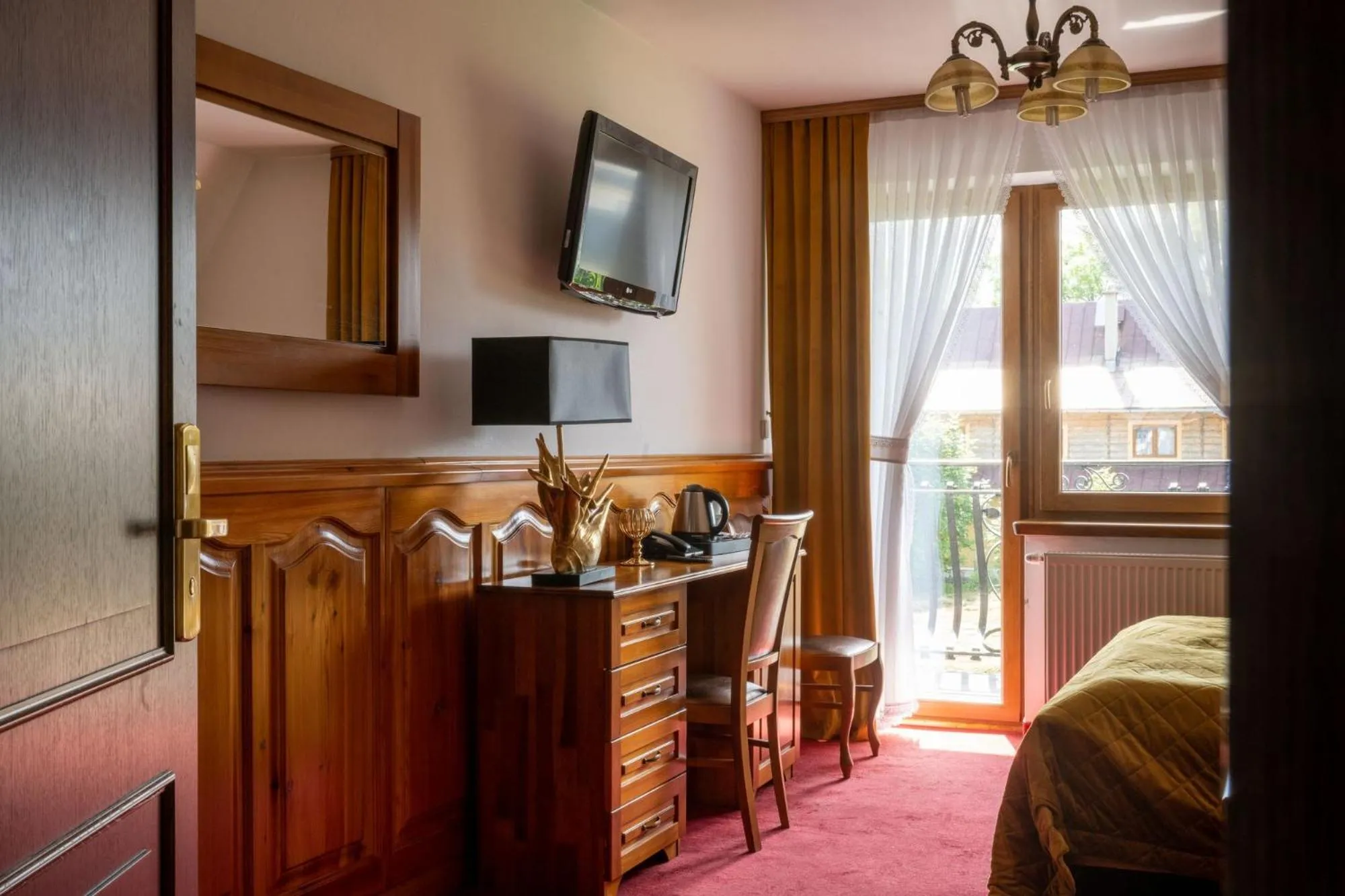 Bed in Sądelski Dwór Medical & SPA