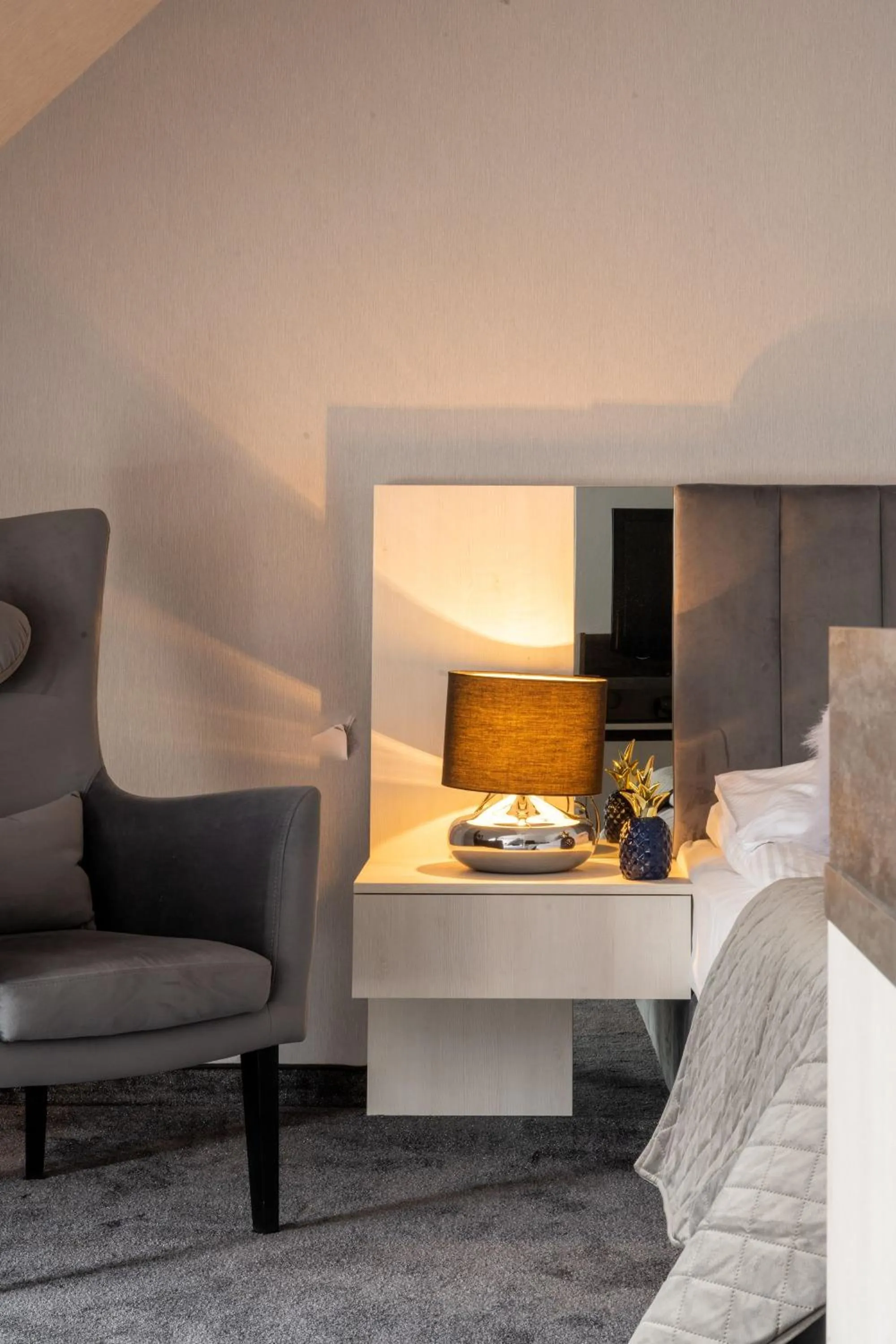 Bed in Sądelski Dwór Medical & SPA