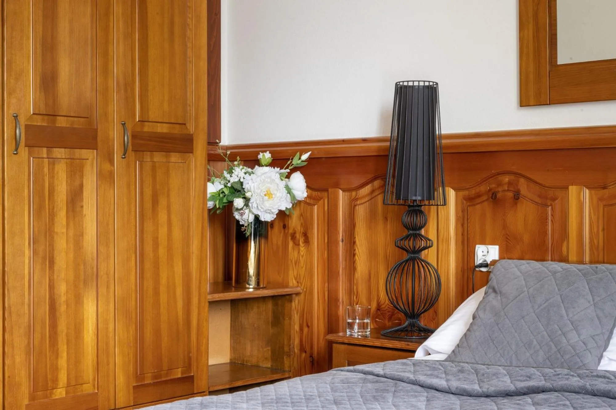 Bed in Sądelski Dwór Medical & SPA