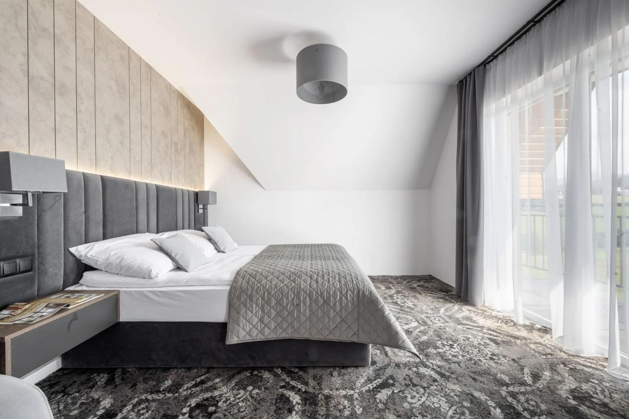 Bed in Sądelski Dwór Medical & SPA