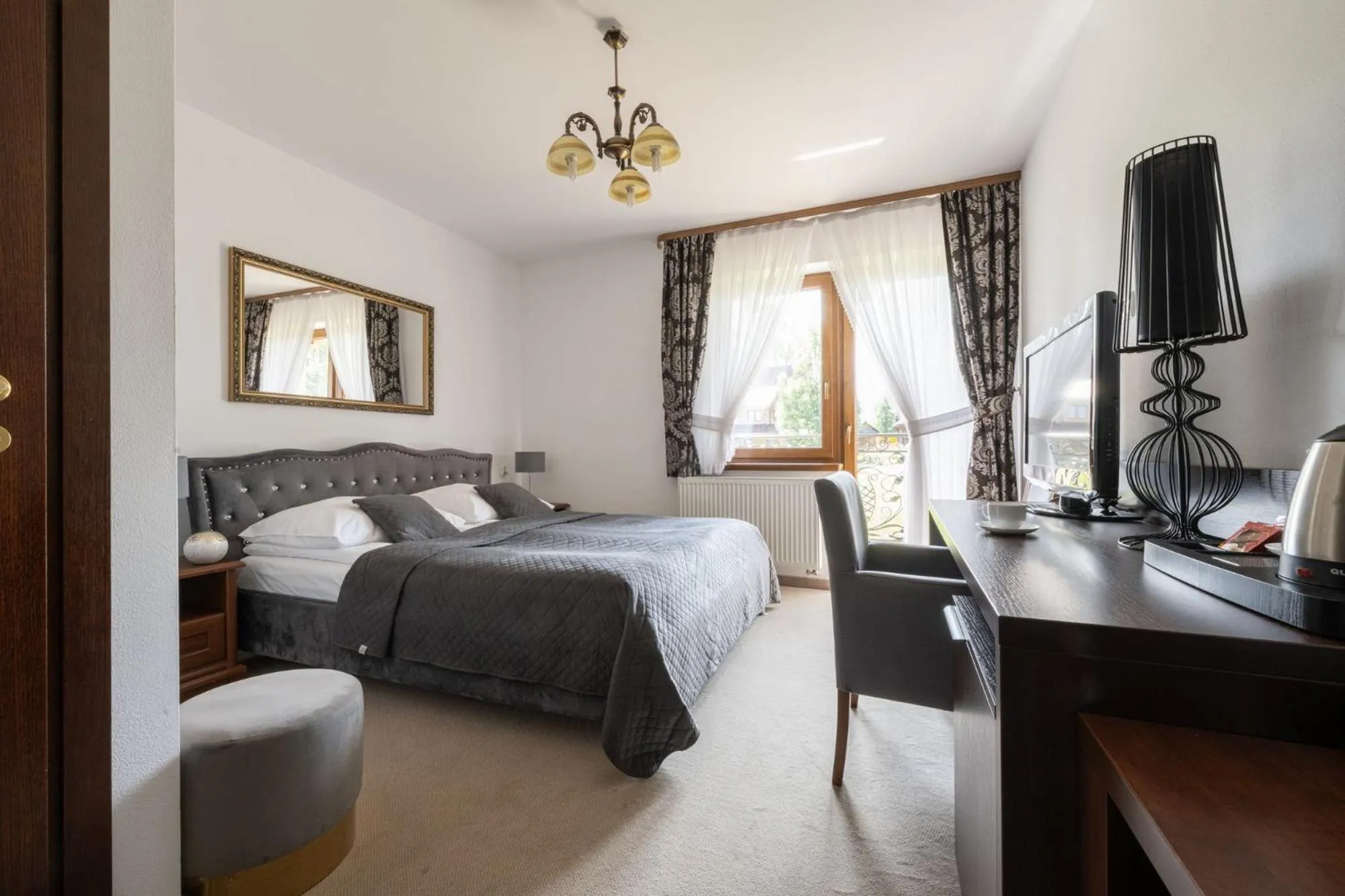 Bed in Sądelski Dwór Medical & SPA