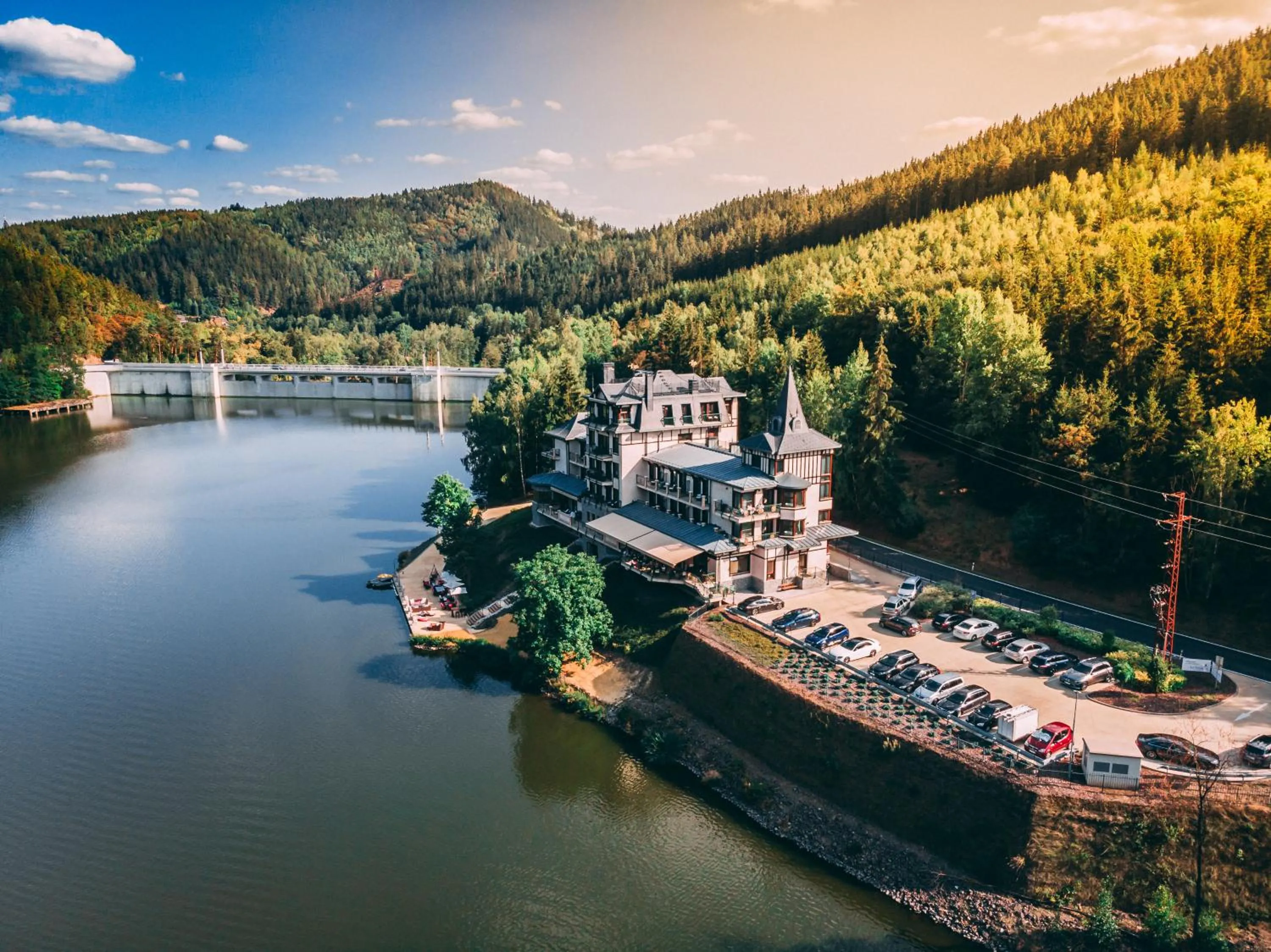 Property building in Retro Riverside Wellness Resort