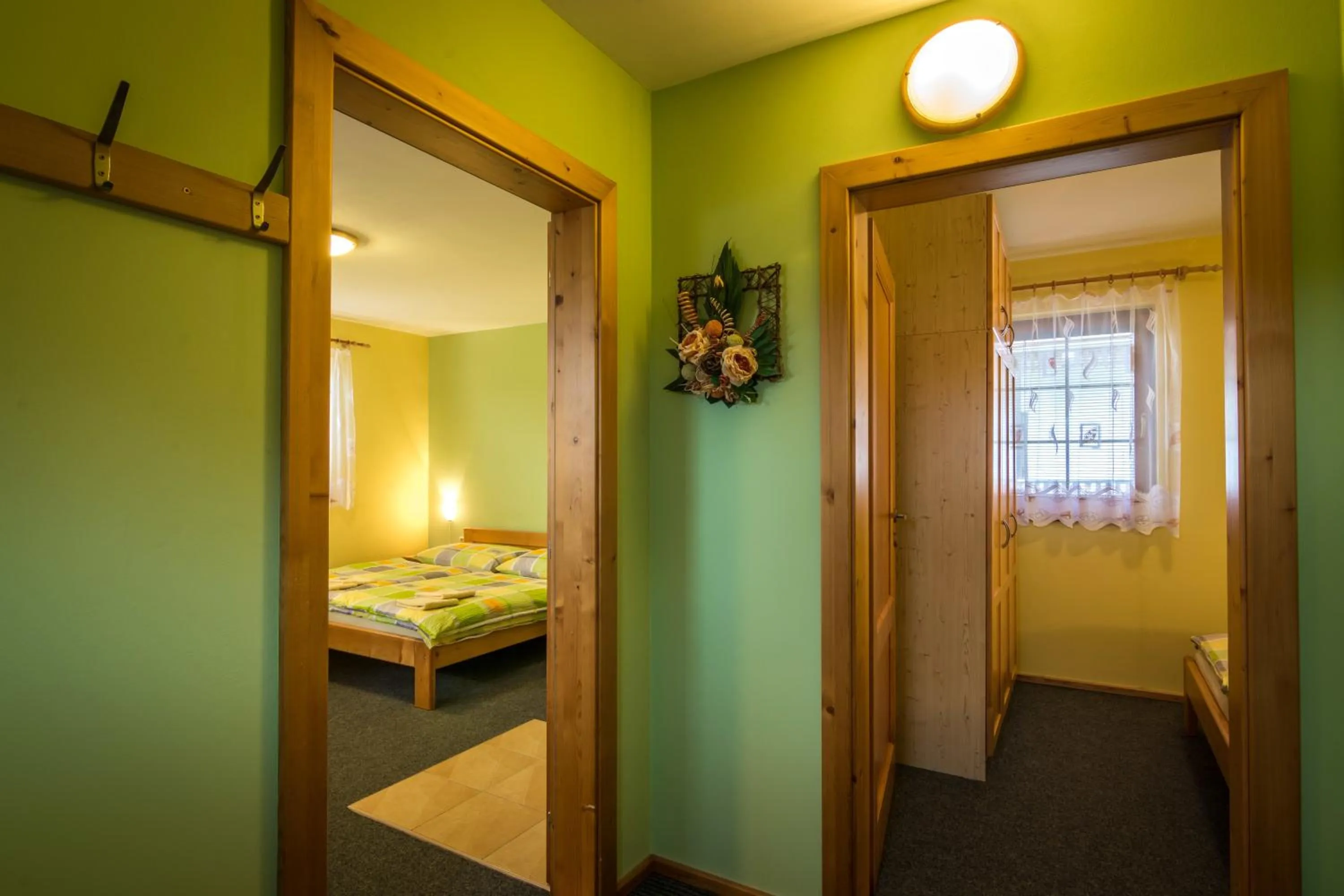 Patio, Bed in Ada Apartments