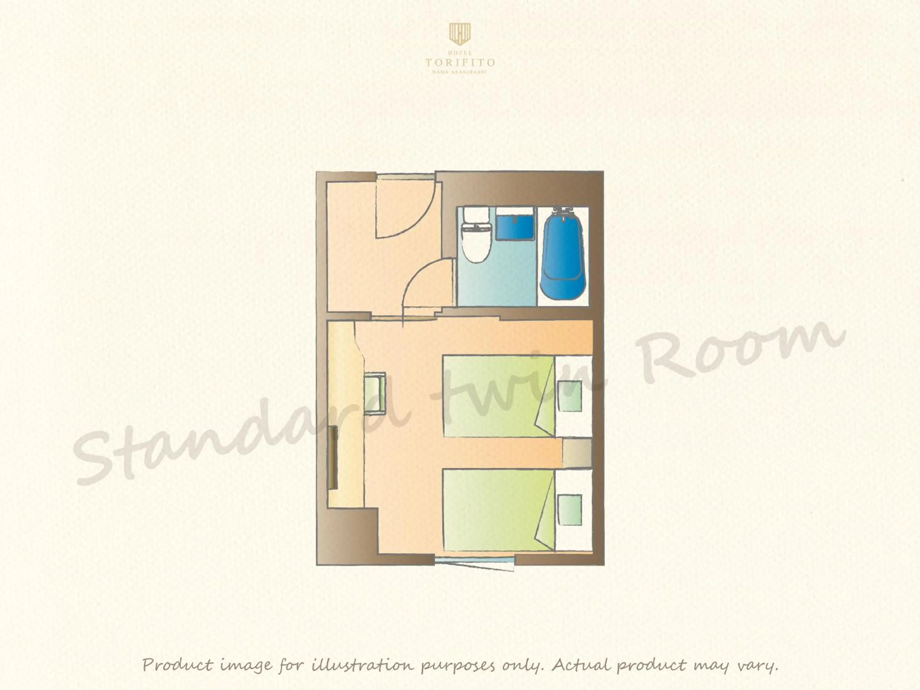 Floor plan in Hotel Torifito Naha Asahibashi