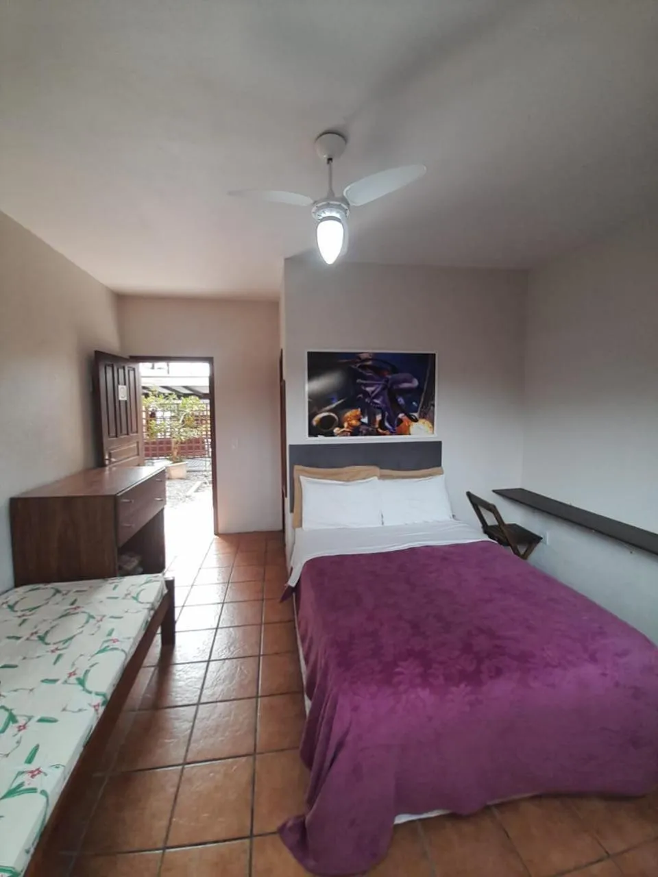 Bed in Pousada Água da Fonte