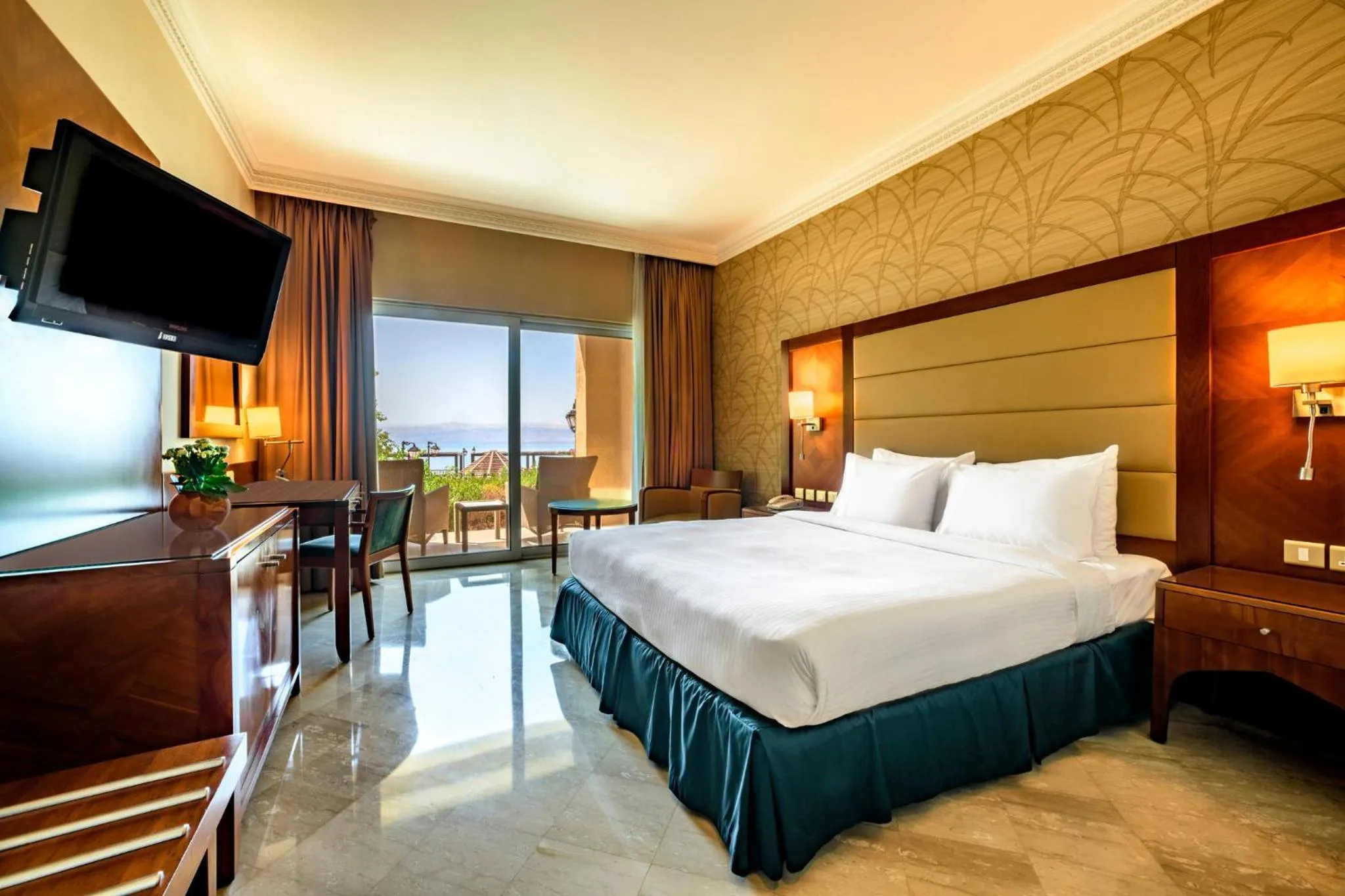 Photo of the whole room, Bed in Crowne Plaza Jordan Dead Sea Resort & Spa by IHG