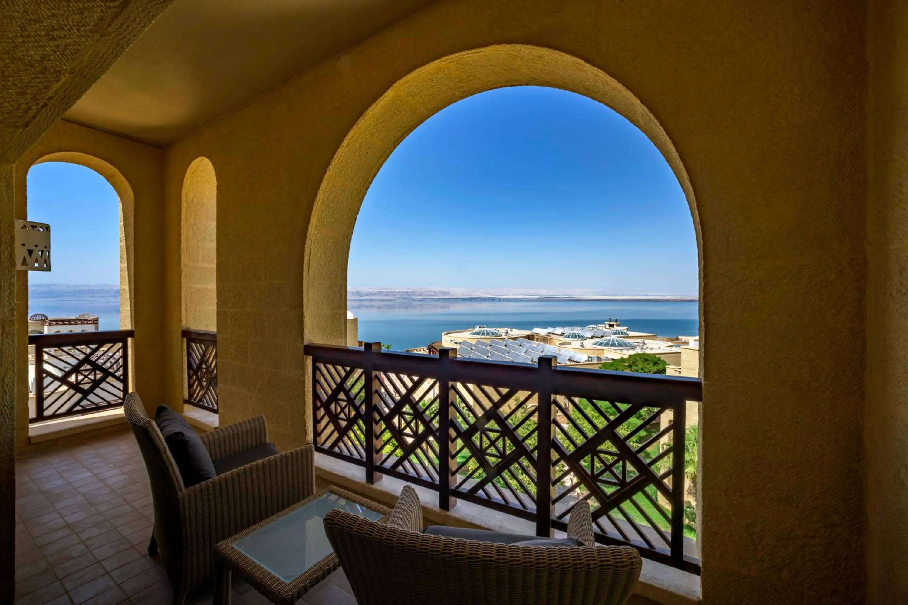 Balcony/Terrace in Crowne Plaza Jordan Dead Sea Resort & Spa by IHG