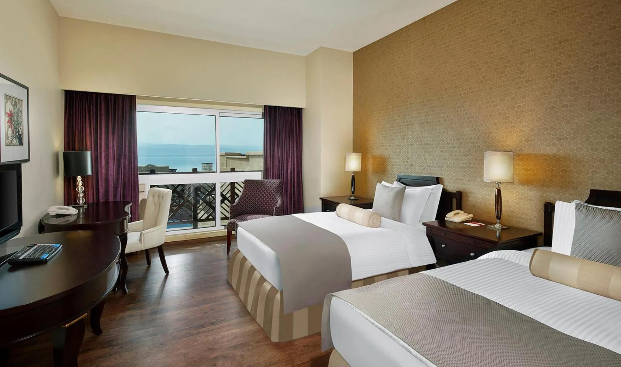 Photo of the whole room, Bed in Crowne Plaza Jordan Dead Sea Resort & Spa by IHG