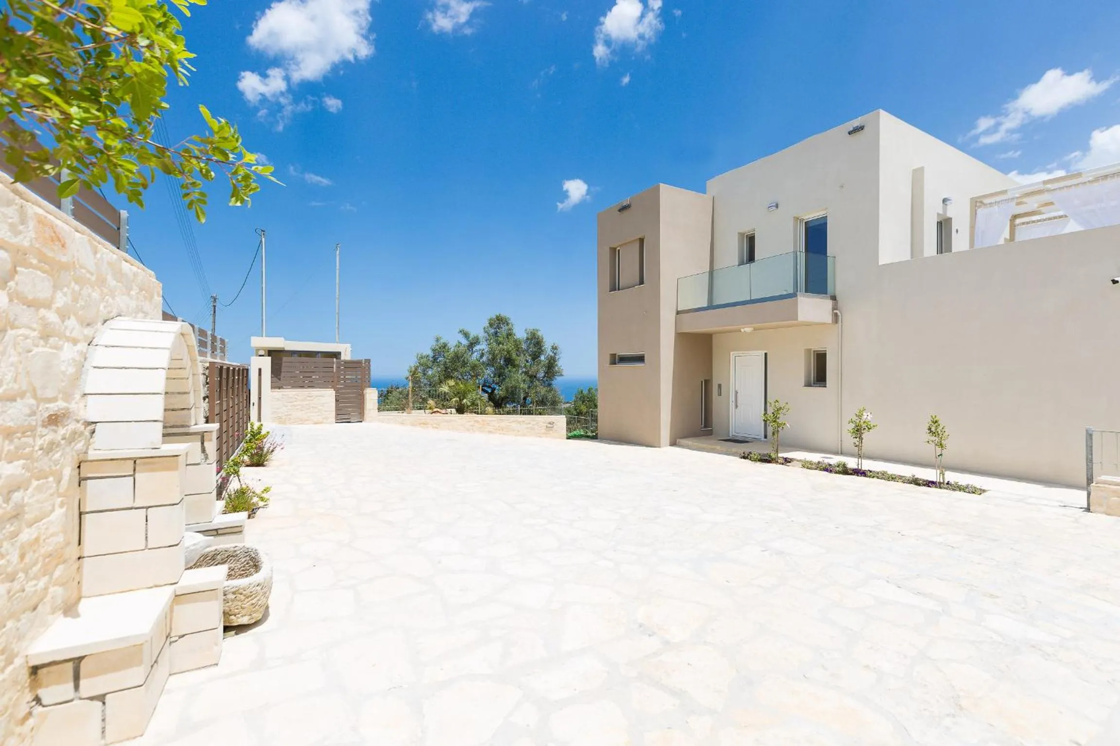 Patio in Vigla Suites