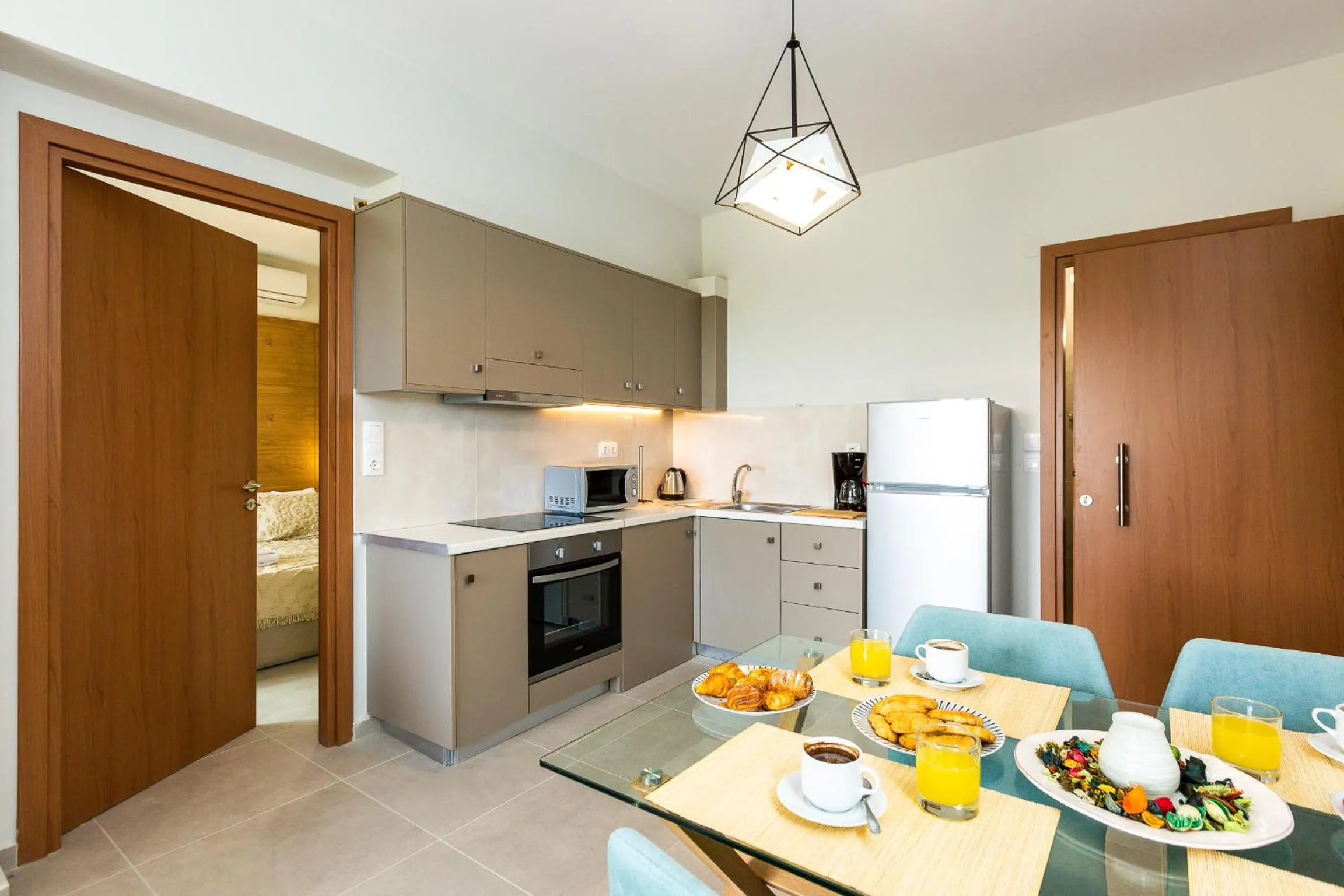 Kitchen or kitchenette in Vigla Suites