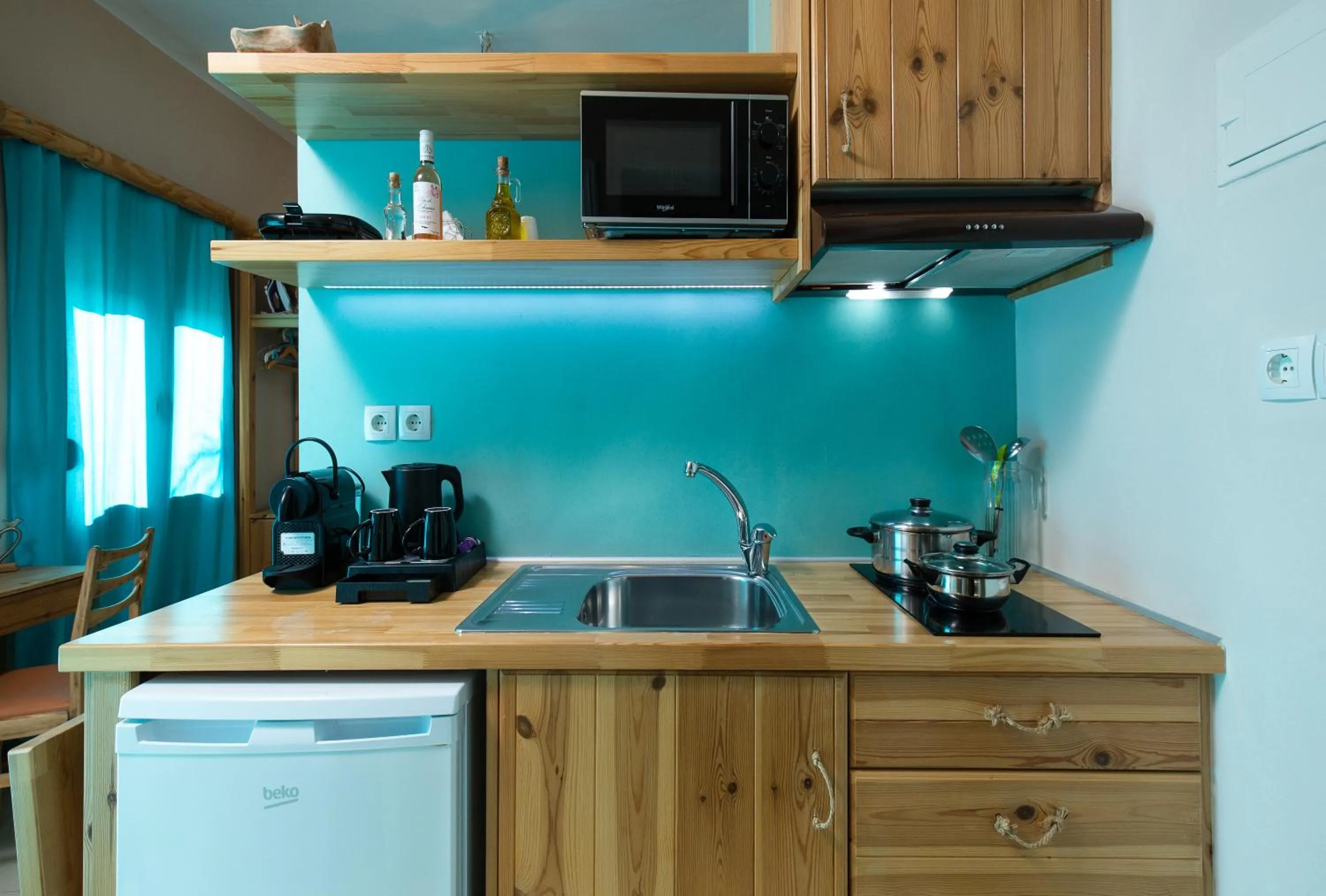 Kitchen or kitchenette in Arodamos Studios & Apts