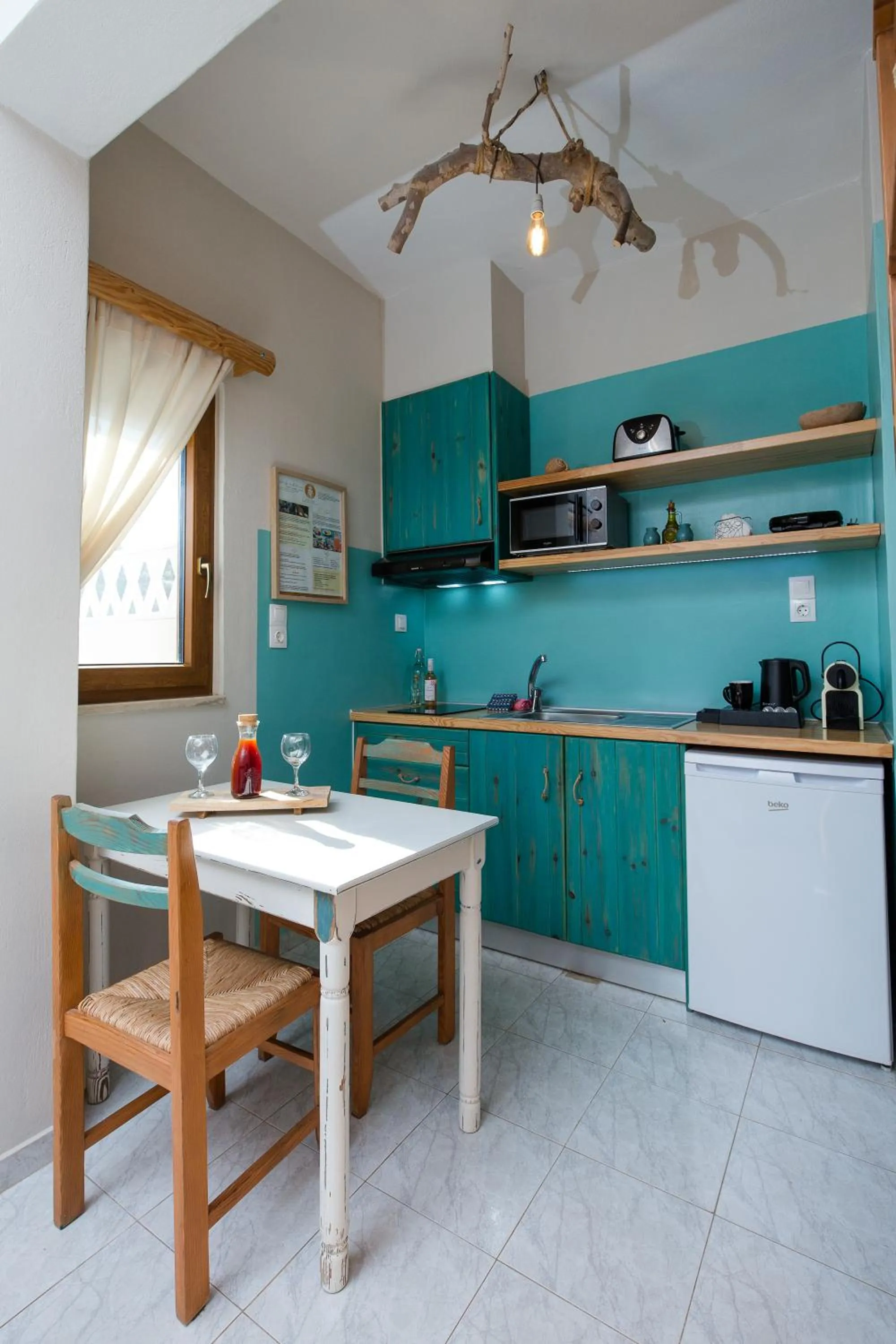 Kitchen or kitchenette in Arodamos Studios & Apts