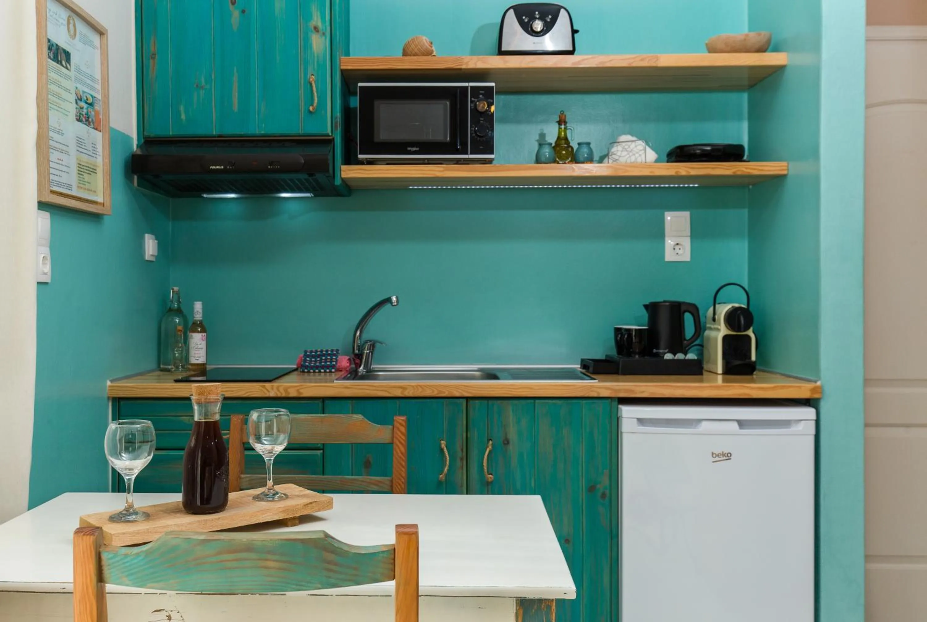 Kitchen or kitchenette in Arodamos Studios & Apts