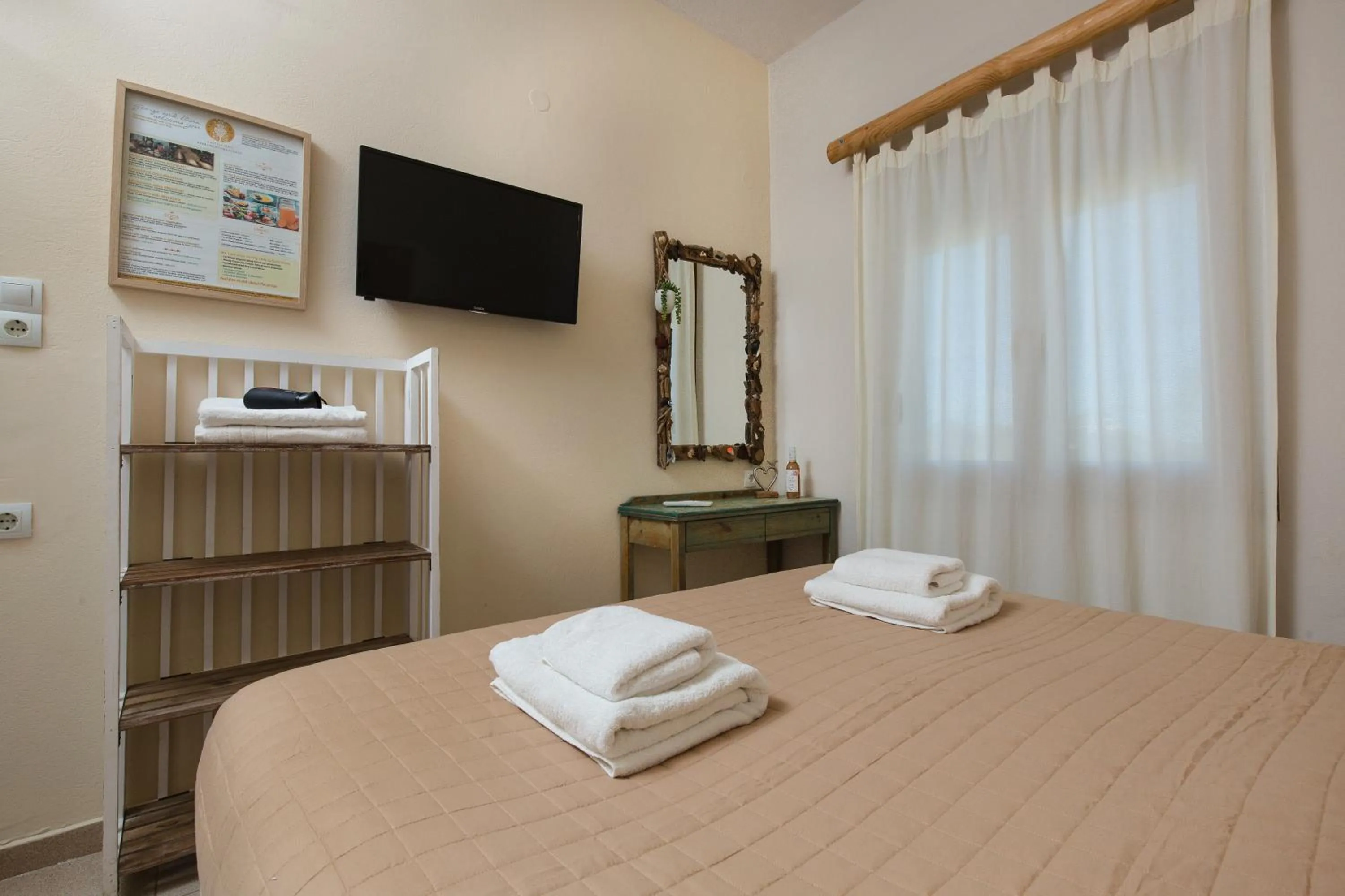 Bedroom, Bed in Arodamos Studios & Apts