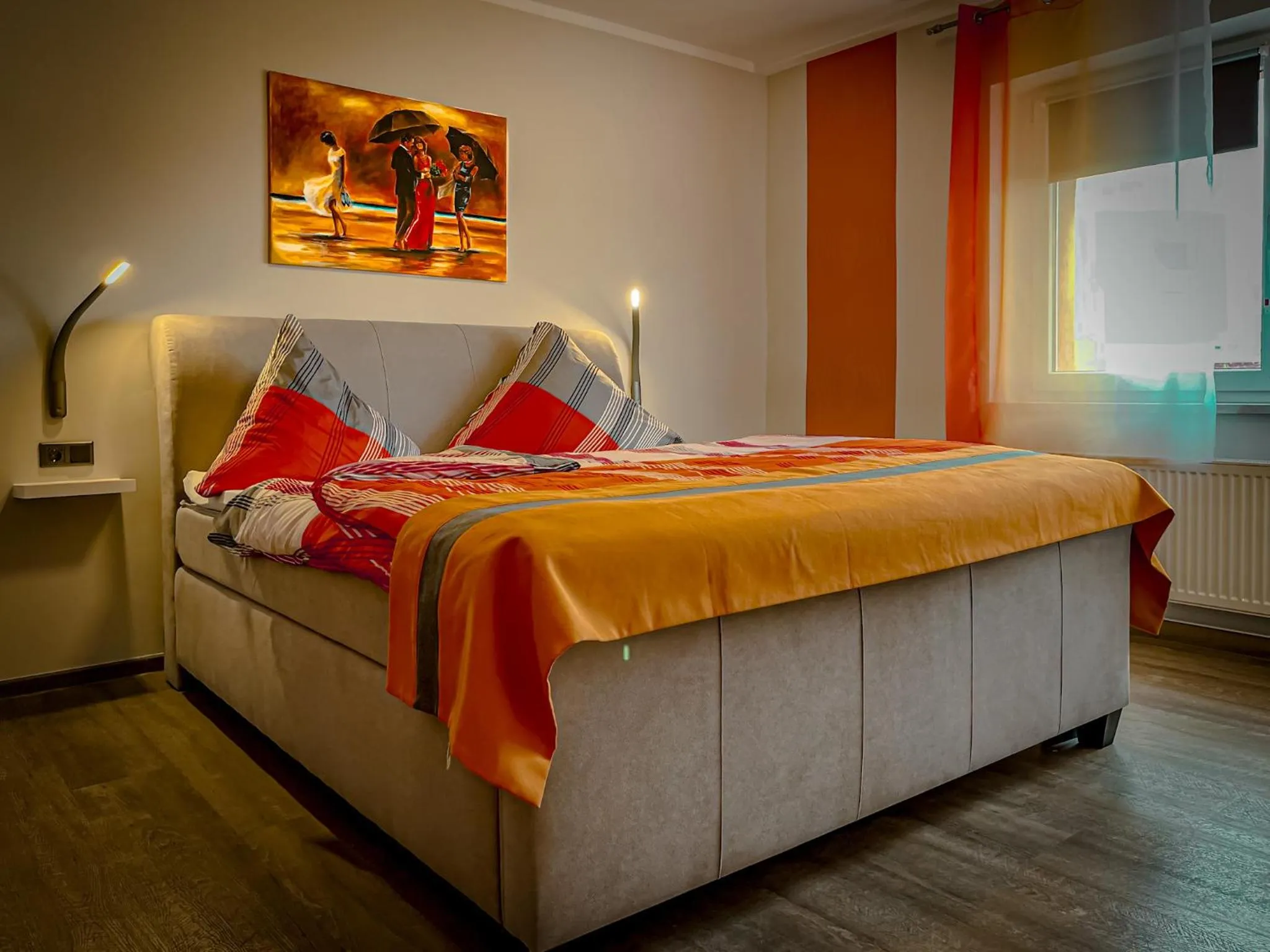 Quadruple Room with Shower in Pension Rüssel-Pub