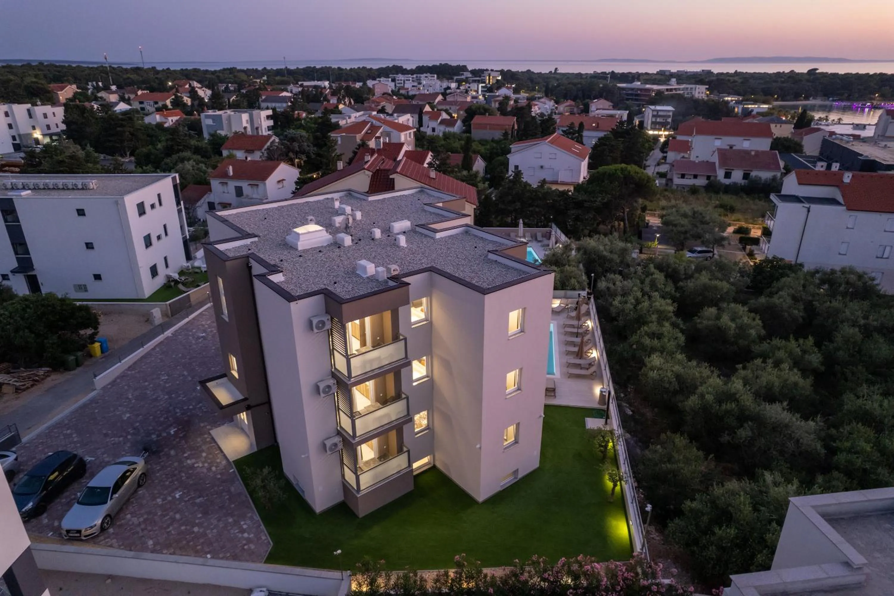 Property building in Poolside Hideout Apartments