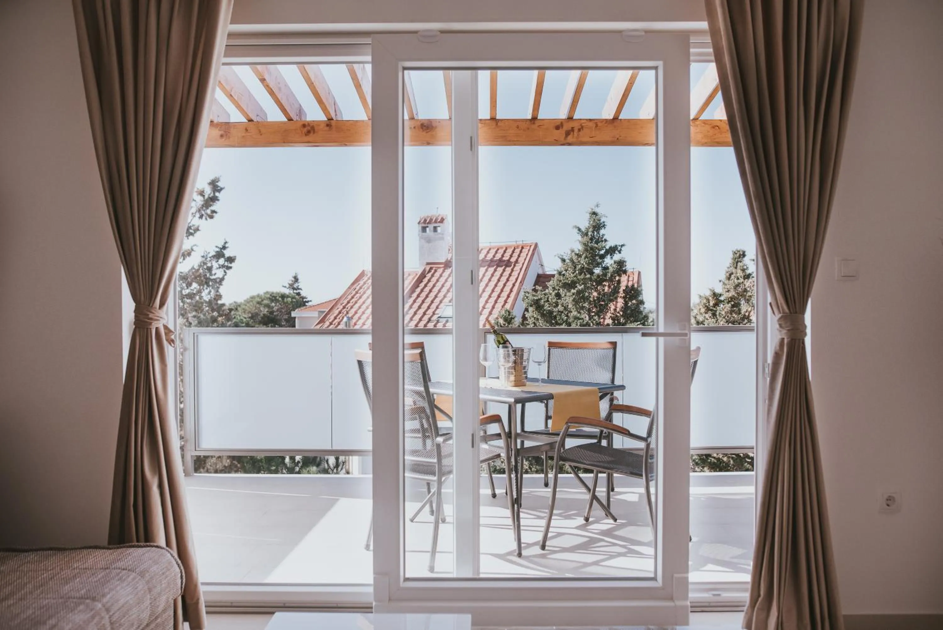 Balcony/Terrace in Poolside Hideout Apartments