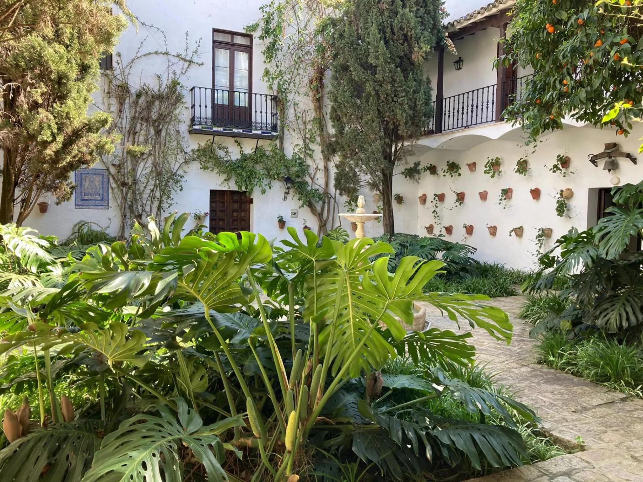 Inner courtyard view in Hotel Cortijo El Esparragal