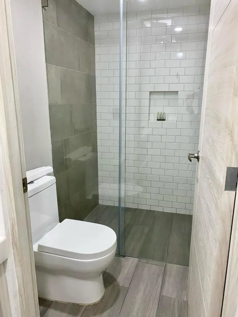 Shower in La Casona Que Encanta antes The Andy Hotel