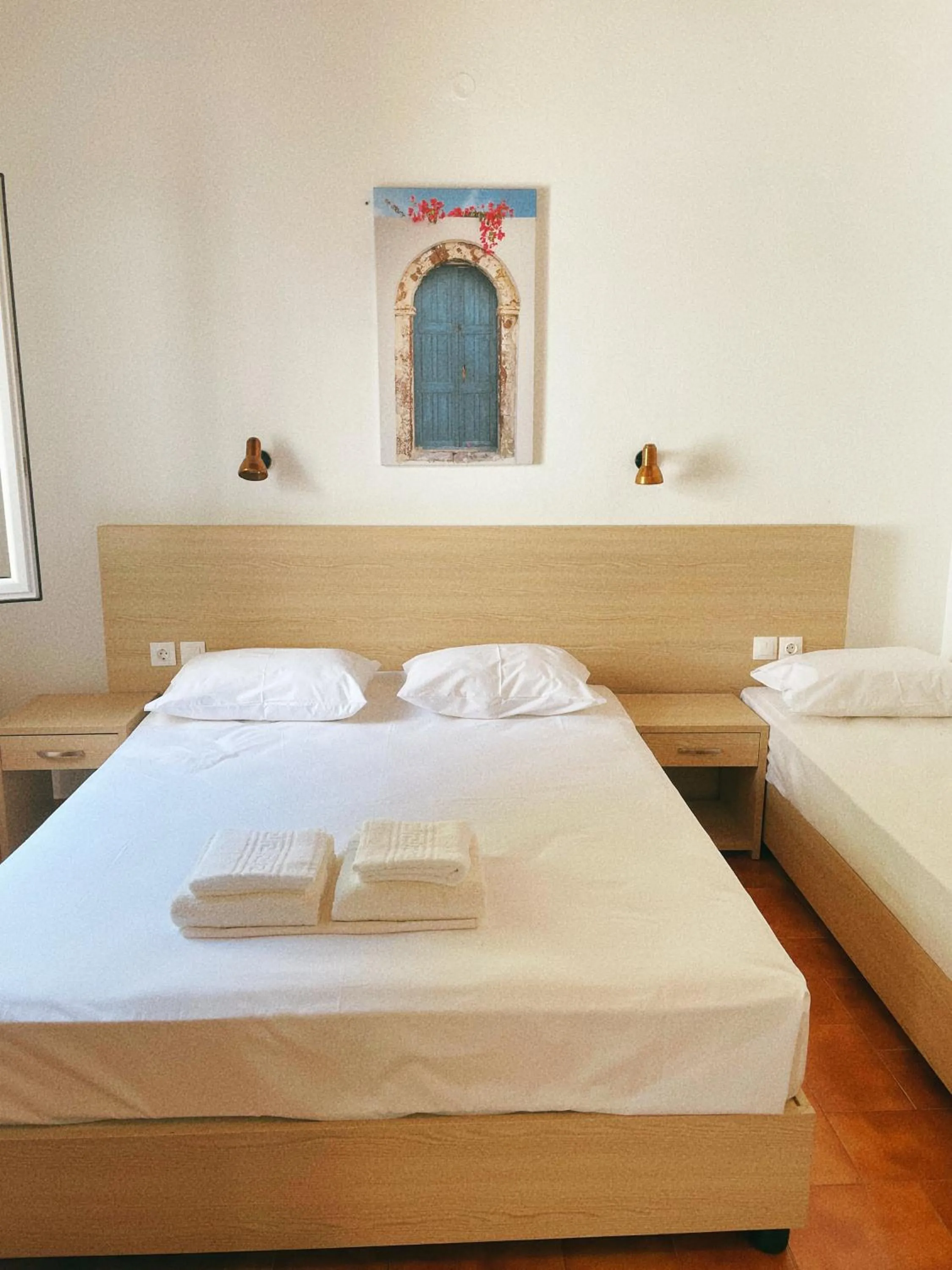 Bed in Villa Elpiniki
