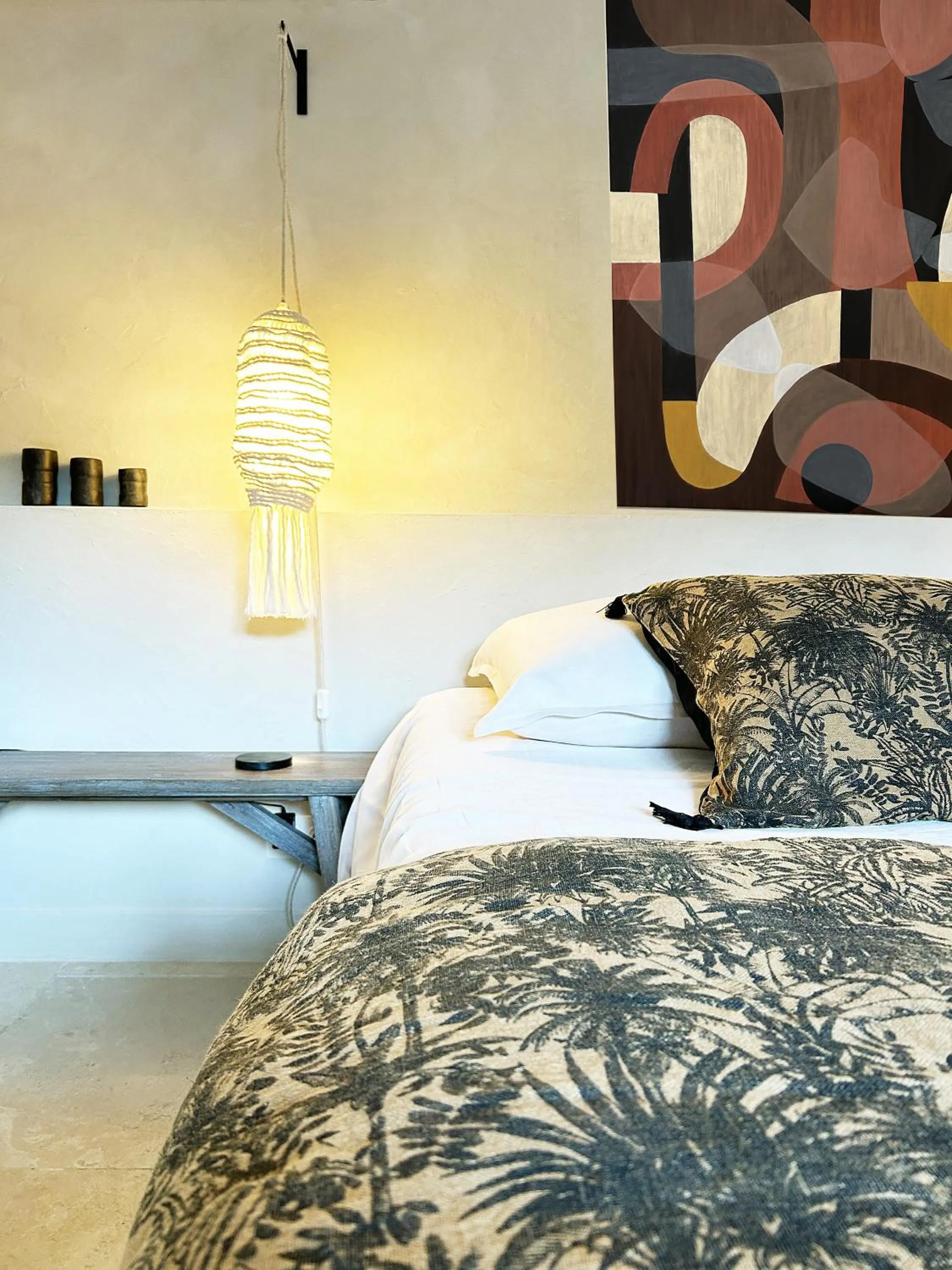 Bed in Bastide Nomade - guest house