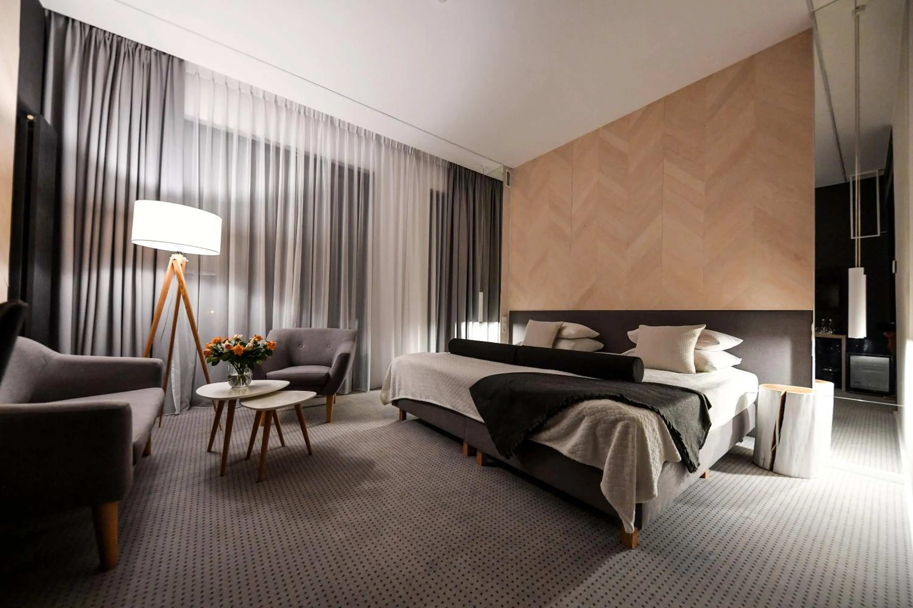 Living room, Bed in Hotel Bonifacio SPA&SPORT Resort