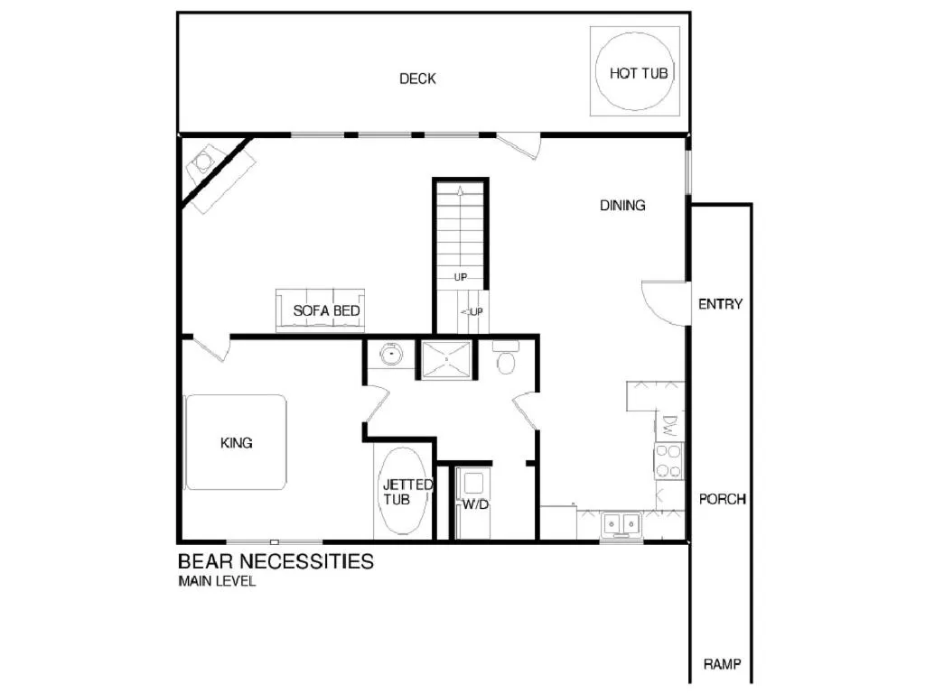 Floor plan in Bear Necessities